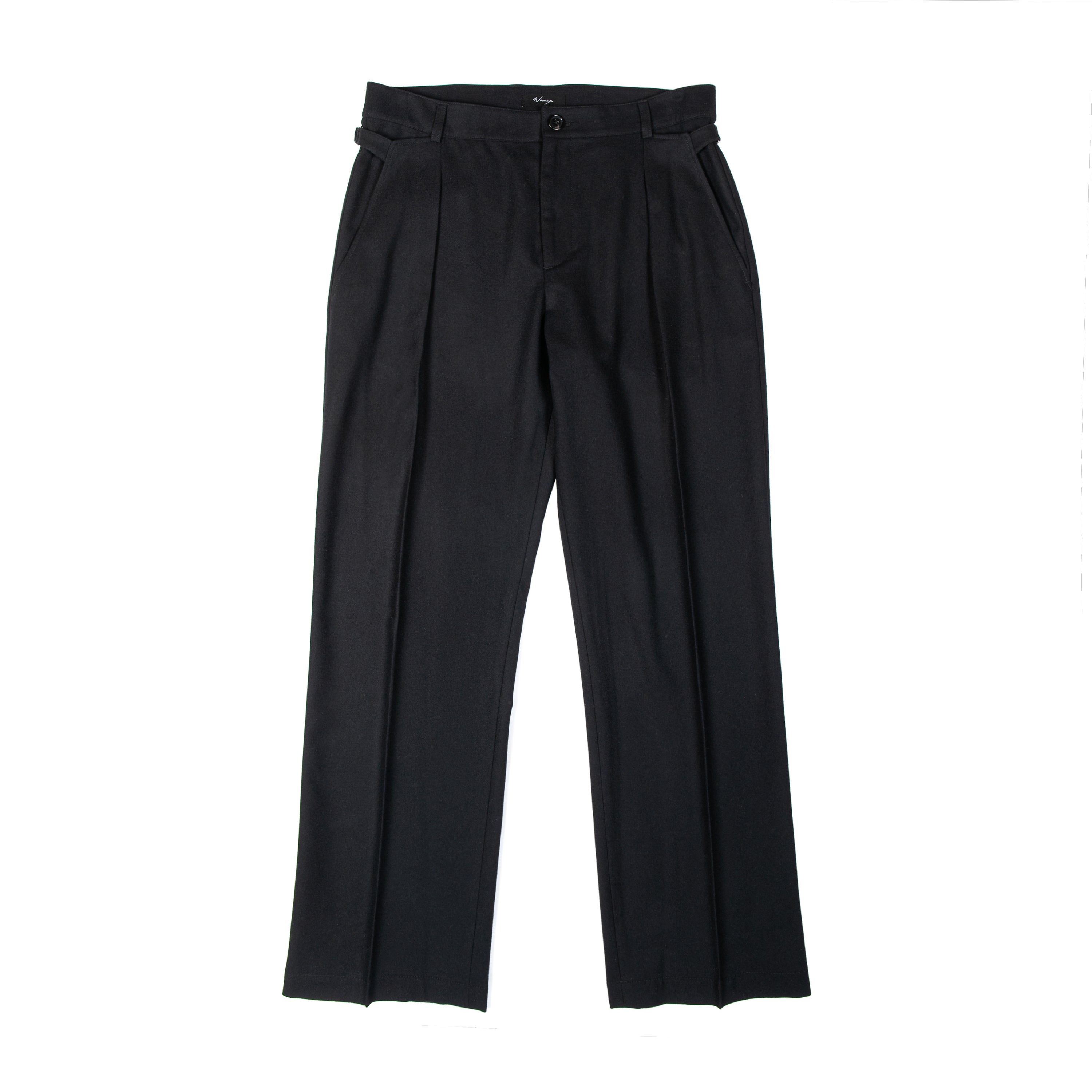 Cinch Trousers Felted Wool Cashmere Black - PREORDER