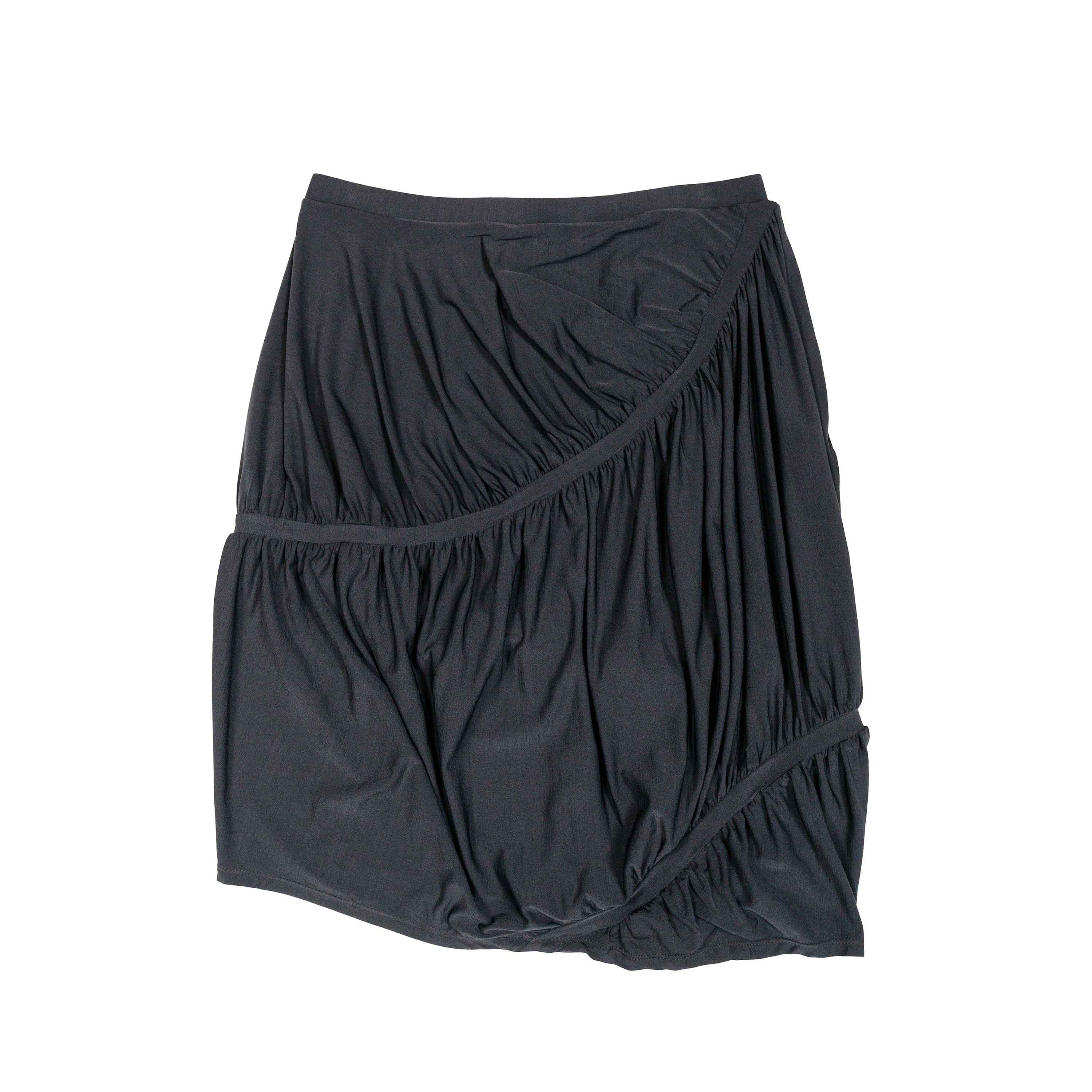 Spiral Jersey Skirt Graphite
