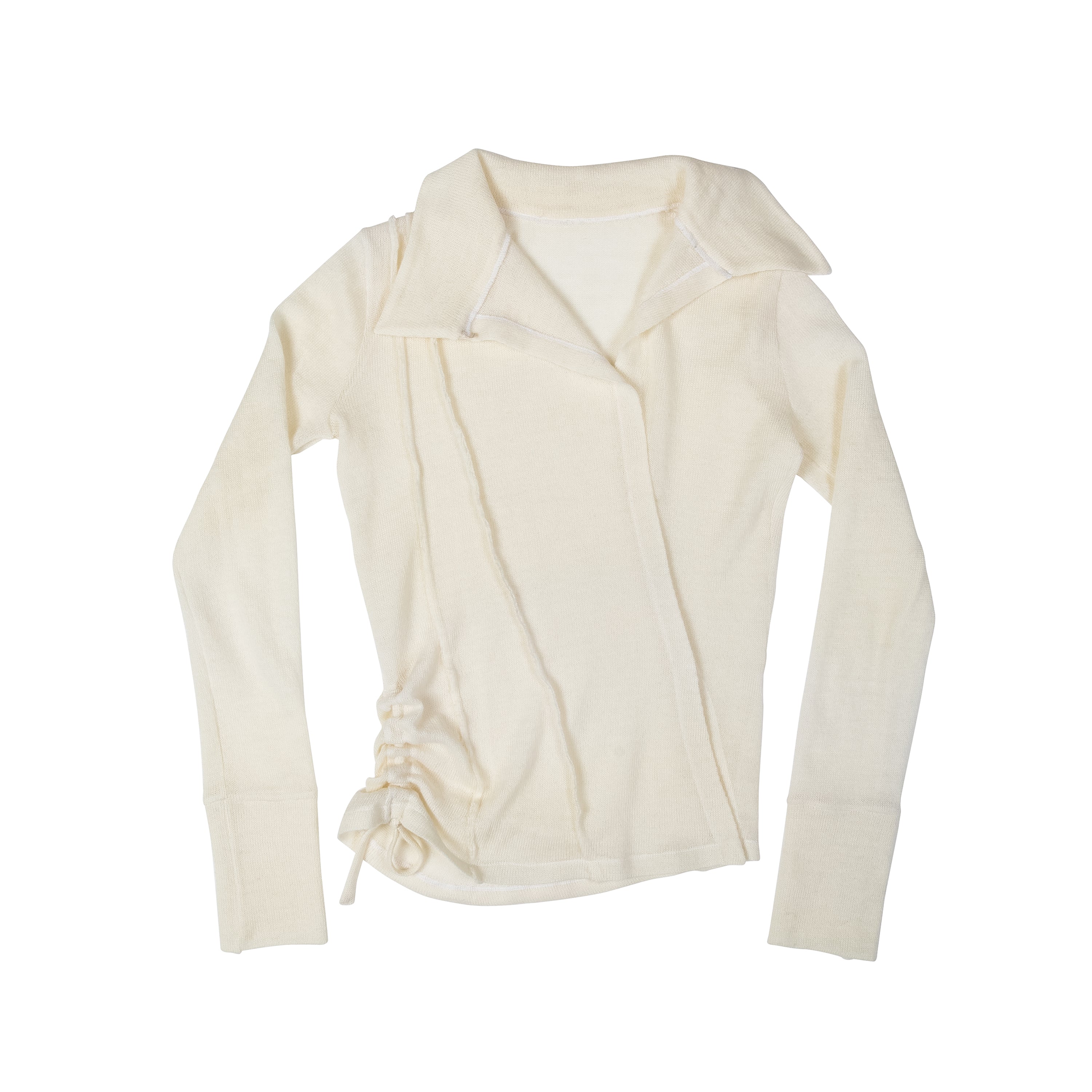 Spiral Top Natural Wool Seashell