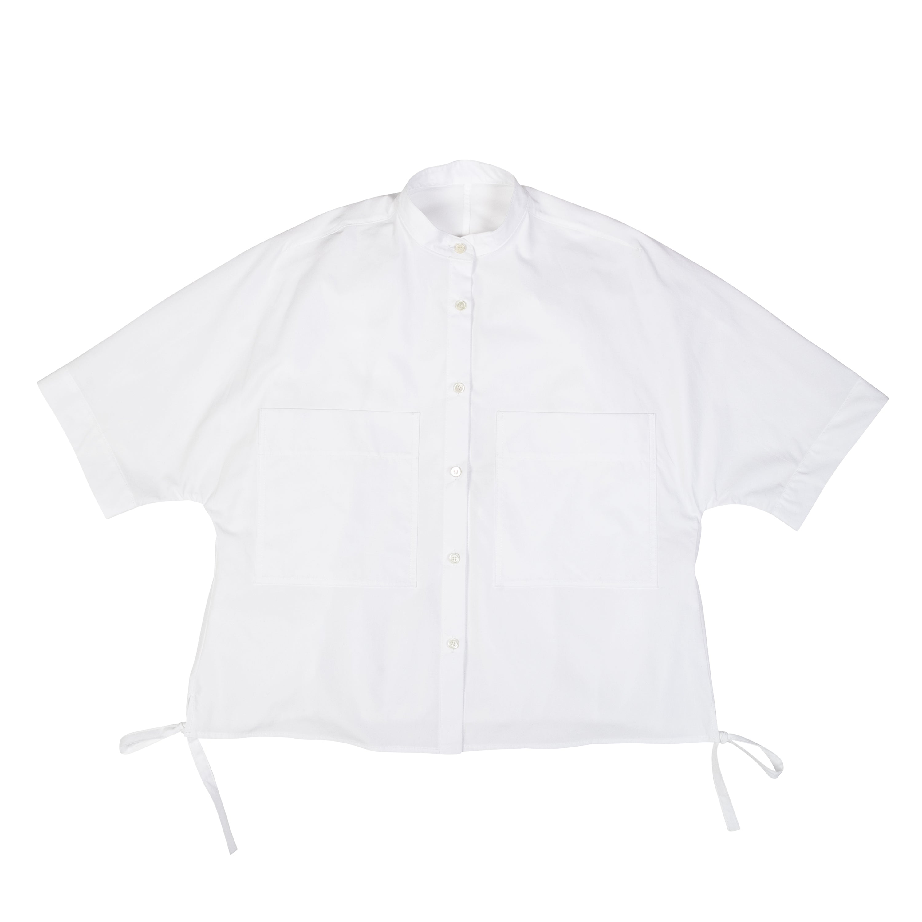 Kimono Bubble Shirt Egyptian Cotton White - PREORDER