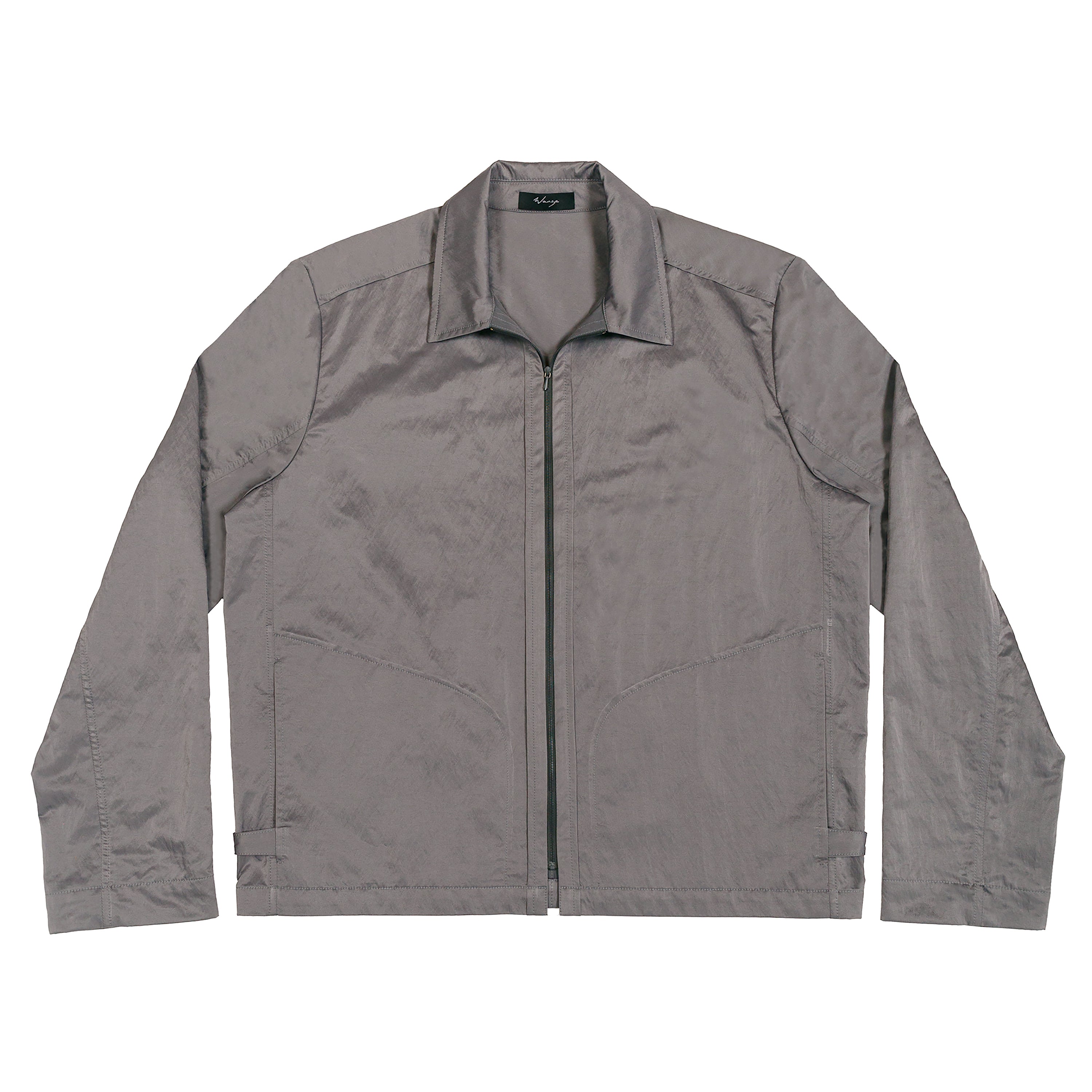 Zip Blouson Nylon Poly Steel Grey