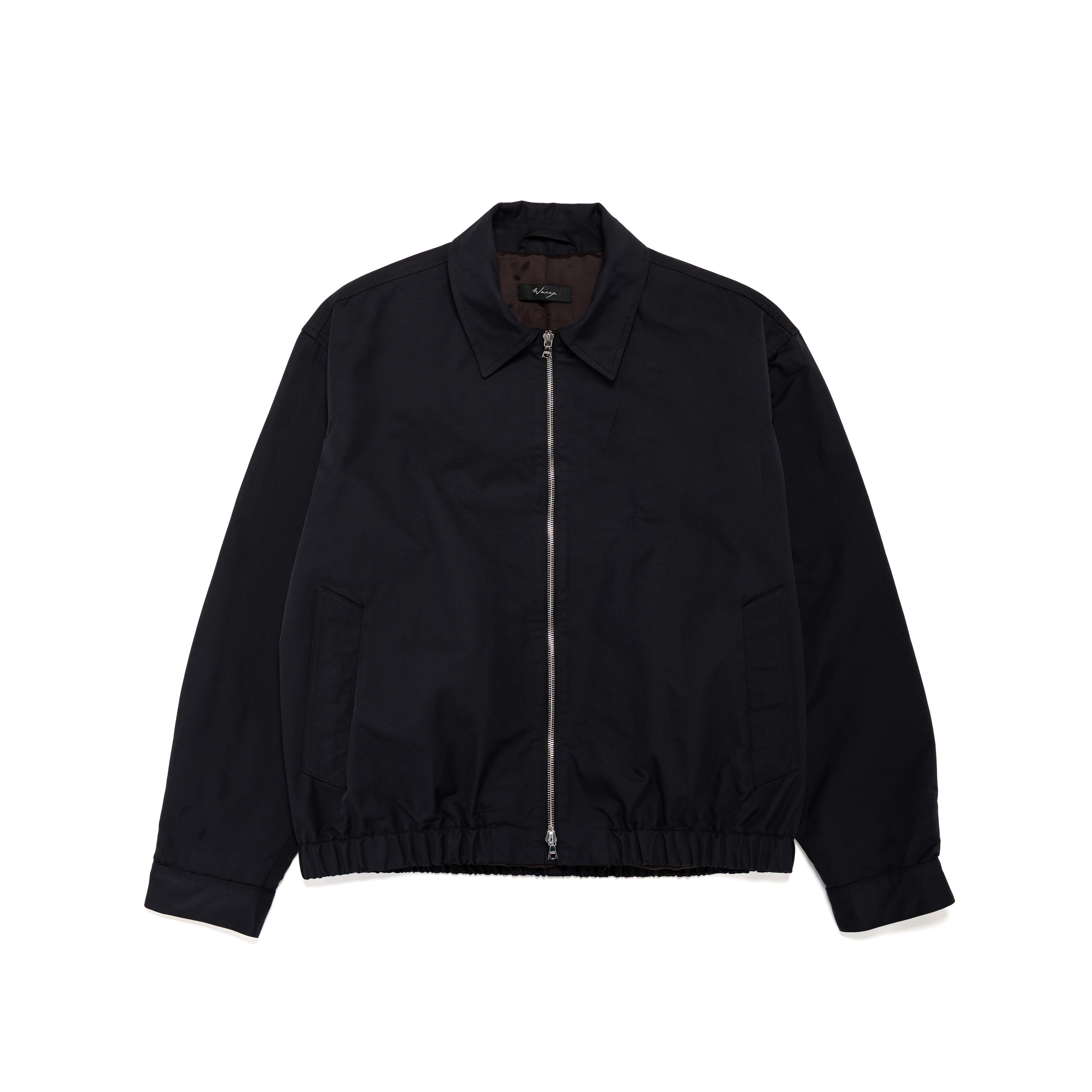Harrington Jacket Nylon Cotton Gabardine Black - PREORDER