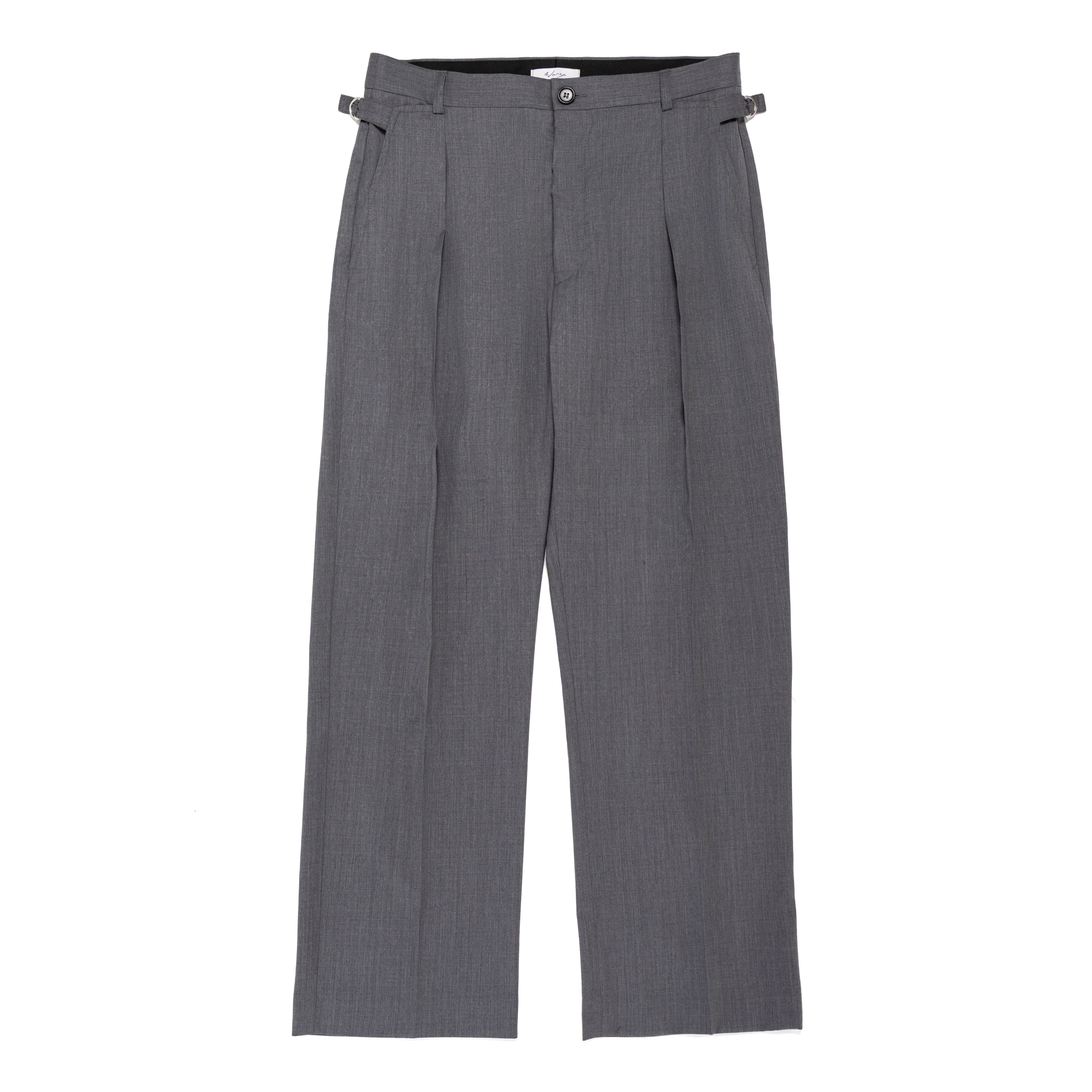 Cinch Trouser Superfine Wool Grey Melange - PREORDER