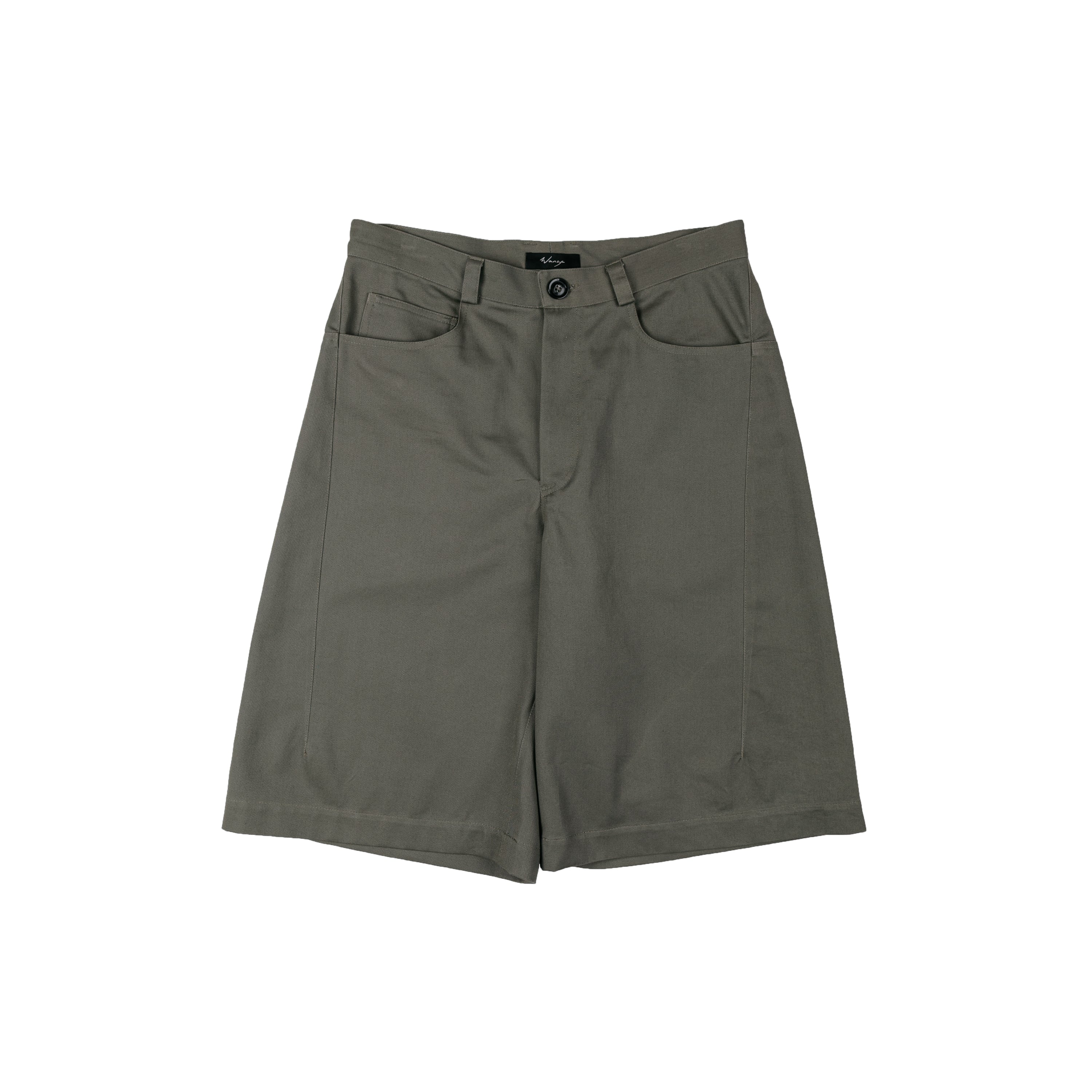 Darted Short Cotton Twill Olive - PREORDER
