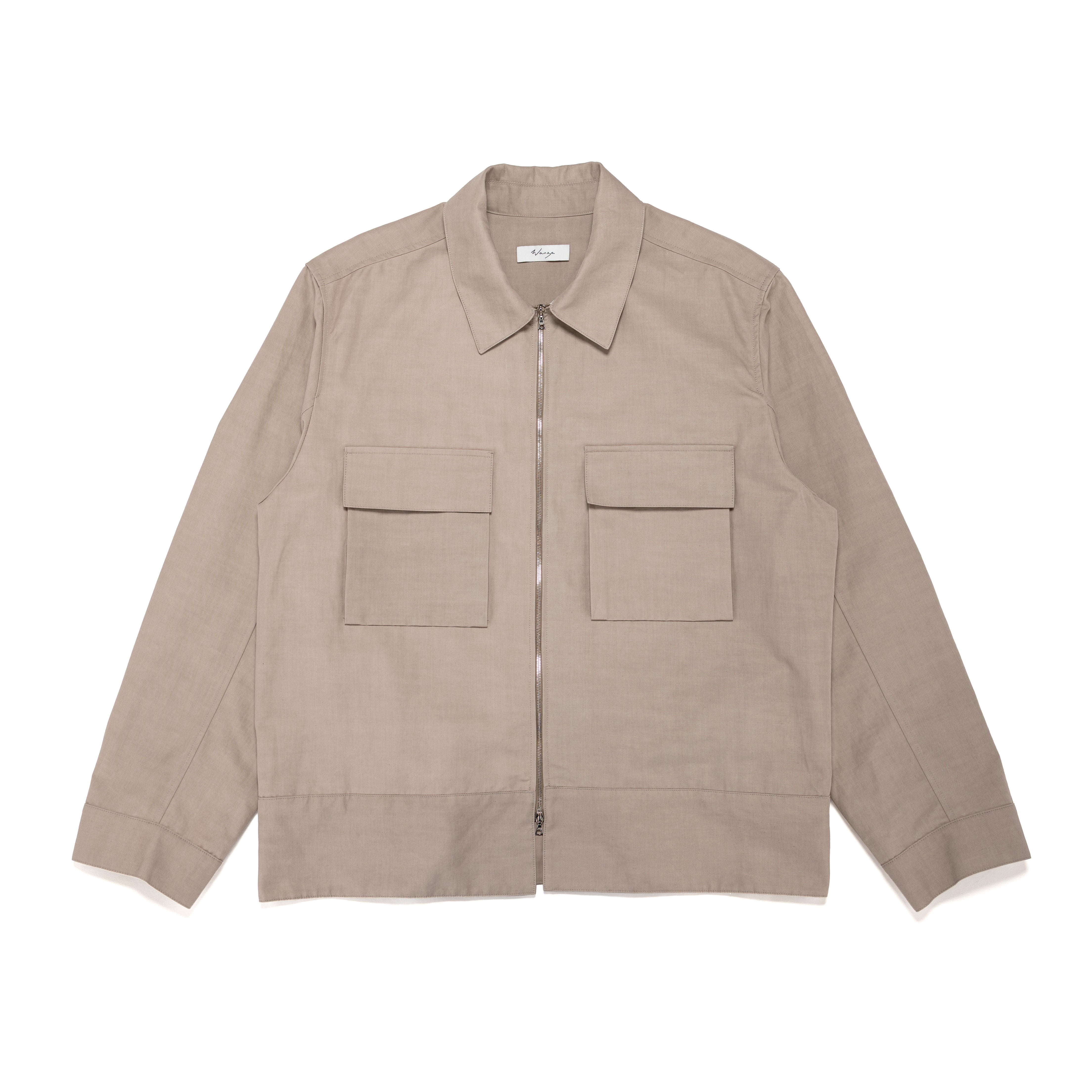 Utility Zip Blouson Cotton Ramie Terra Cotta - PREORDER