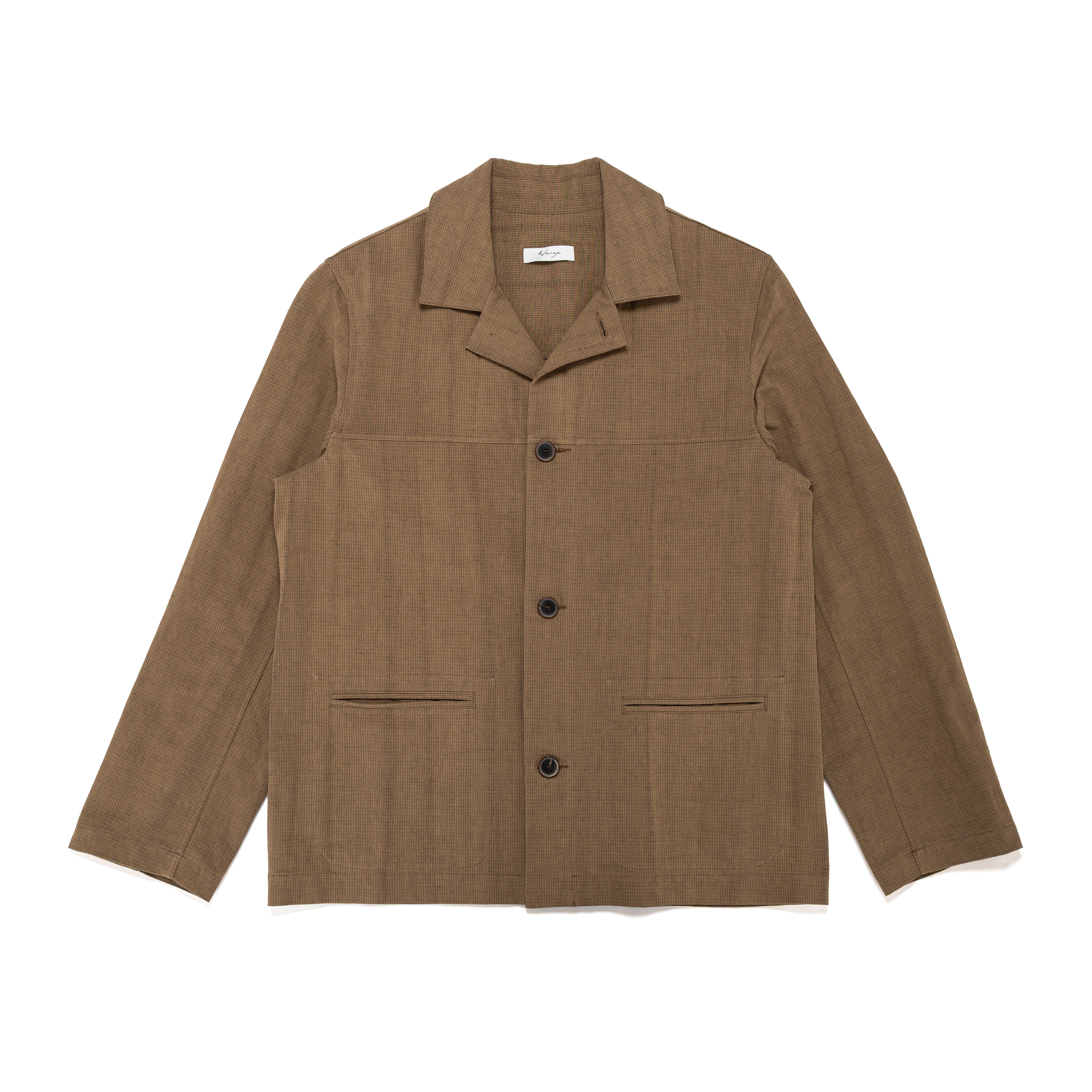 Chore Jacket Dyed Pinstripe Cotton Copper - PREORDER