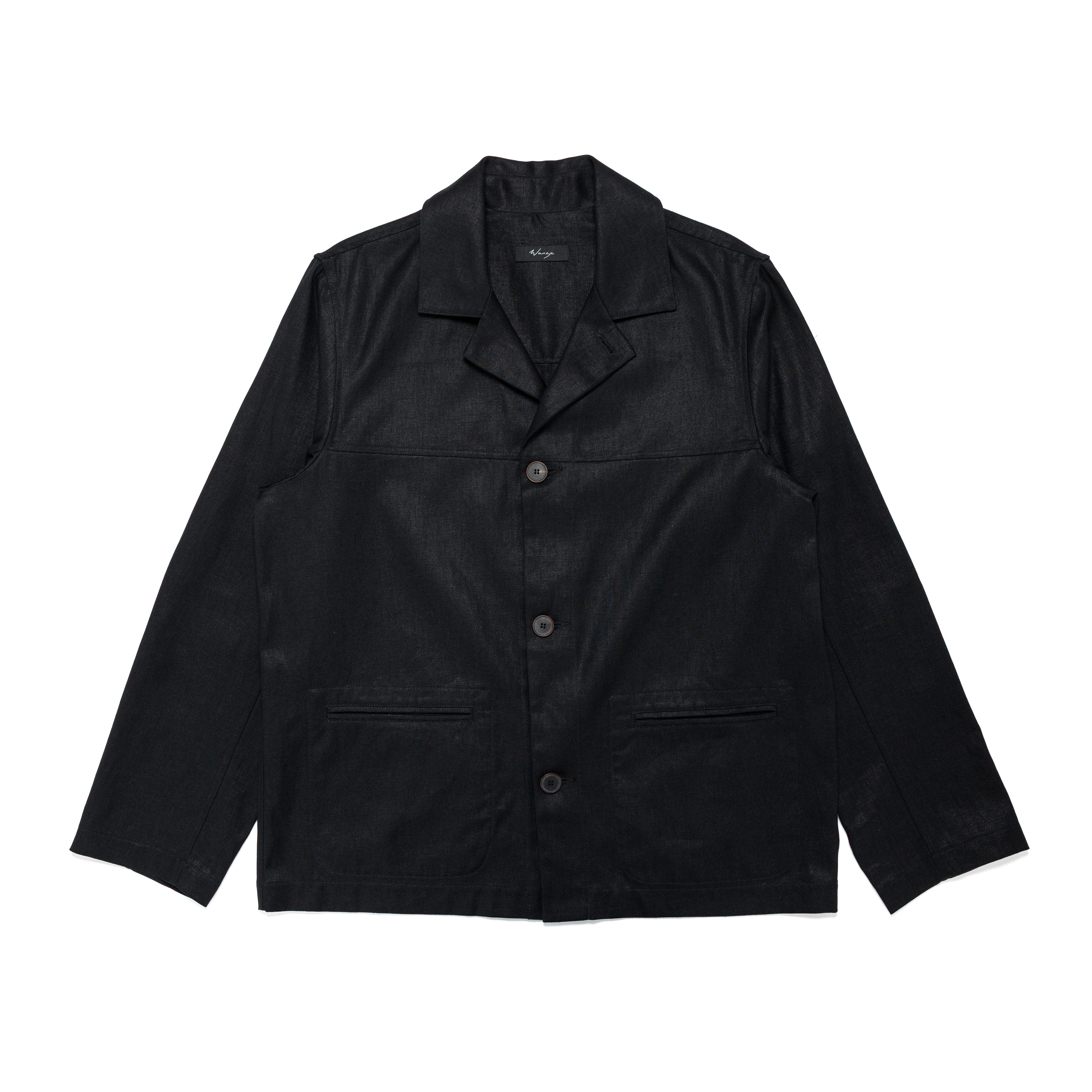 Chore Jacket Linen Canvas Black - PREORDER