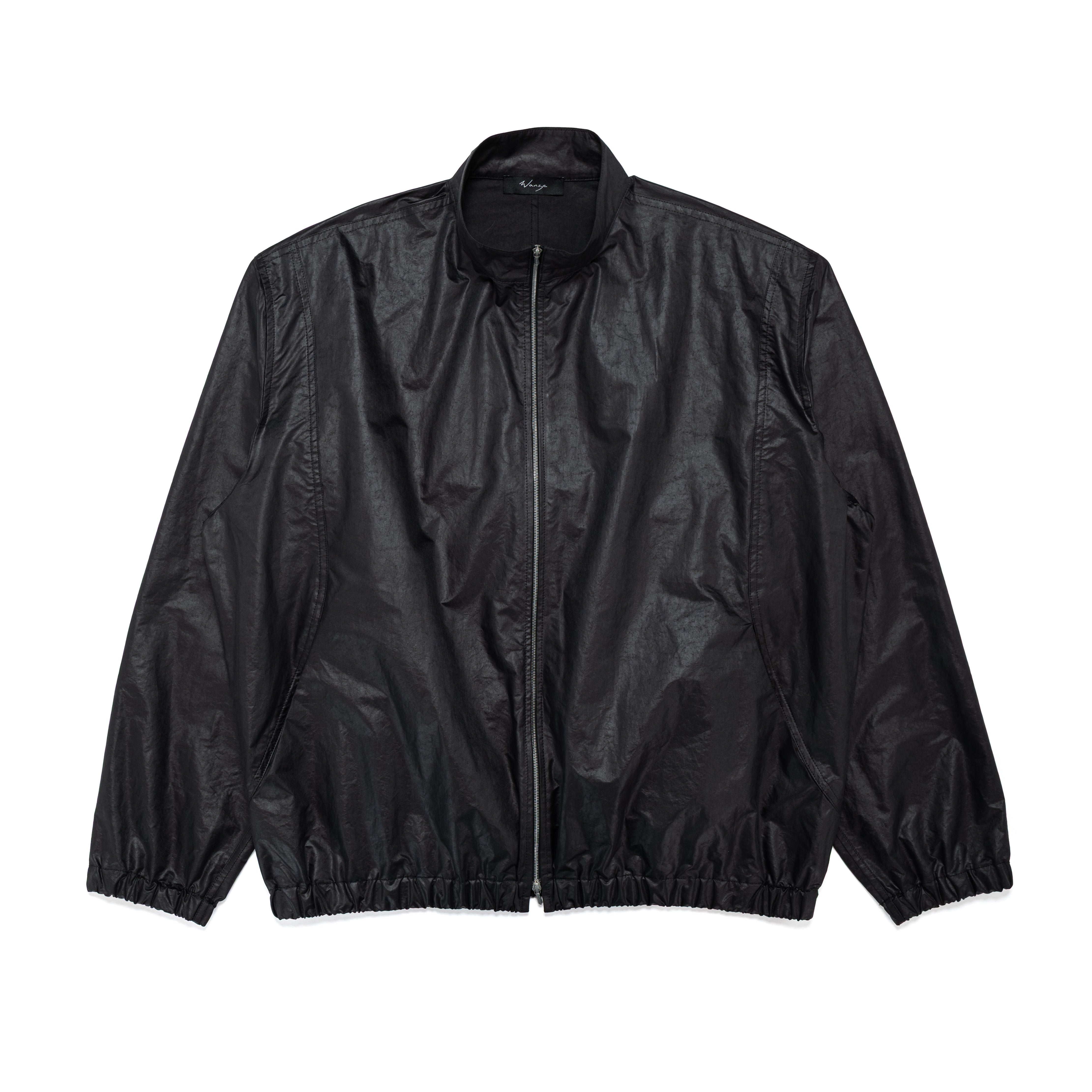 Track Jacket Dyed Taffeta Vintage Tumbler Black - PREORDER