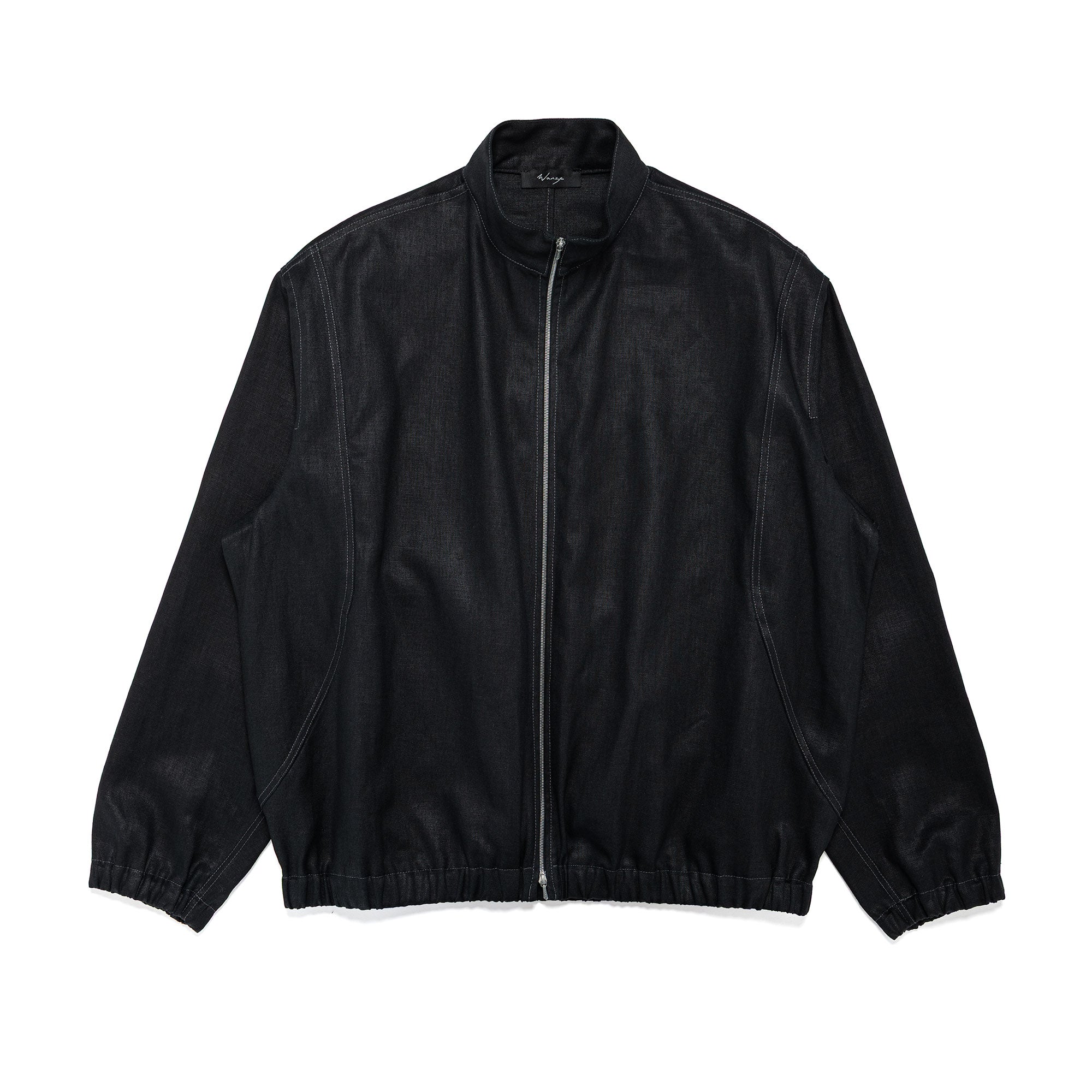 Track Jacket Linen Canvas Black - PREORDER