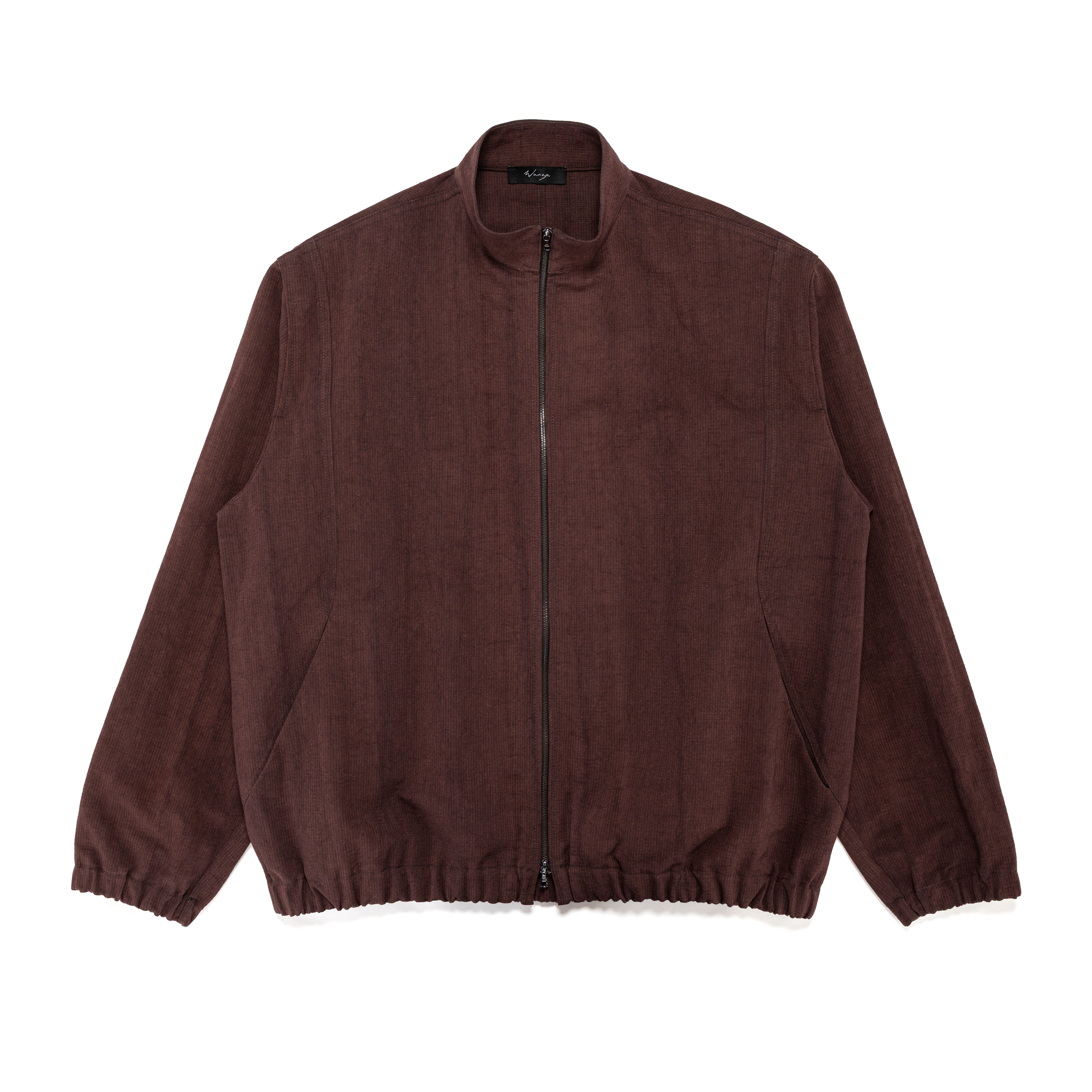Track Jacket Dyed Pinstripe Cotton Prune - PREORDER