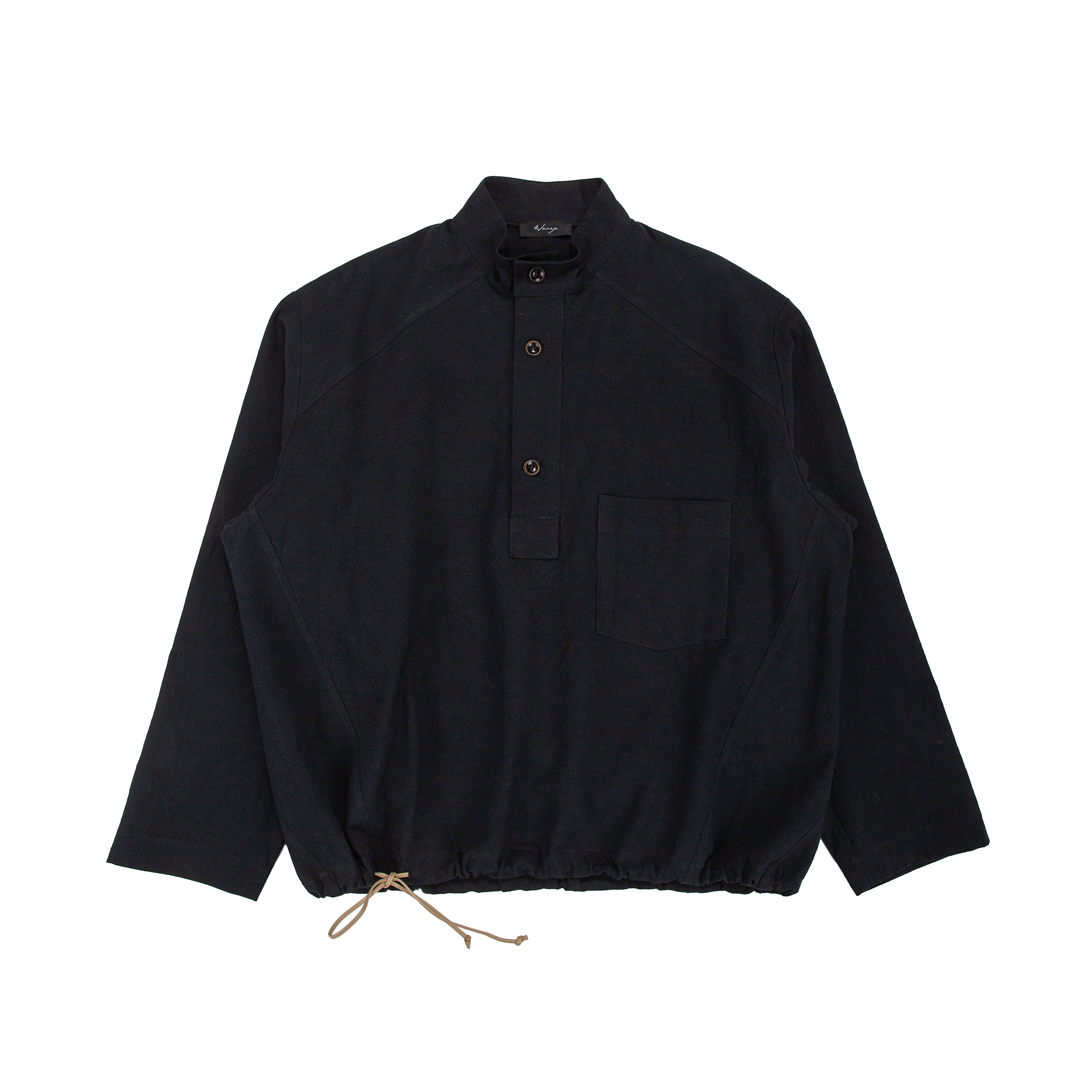 Work Smock Cotton Linen Black - PREORDER