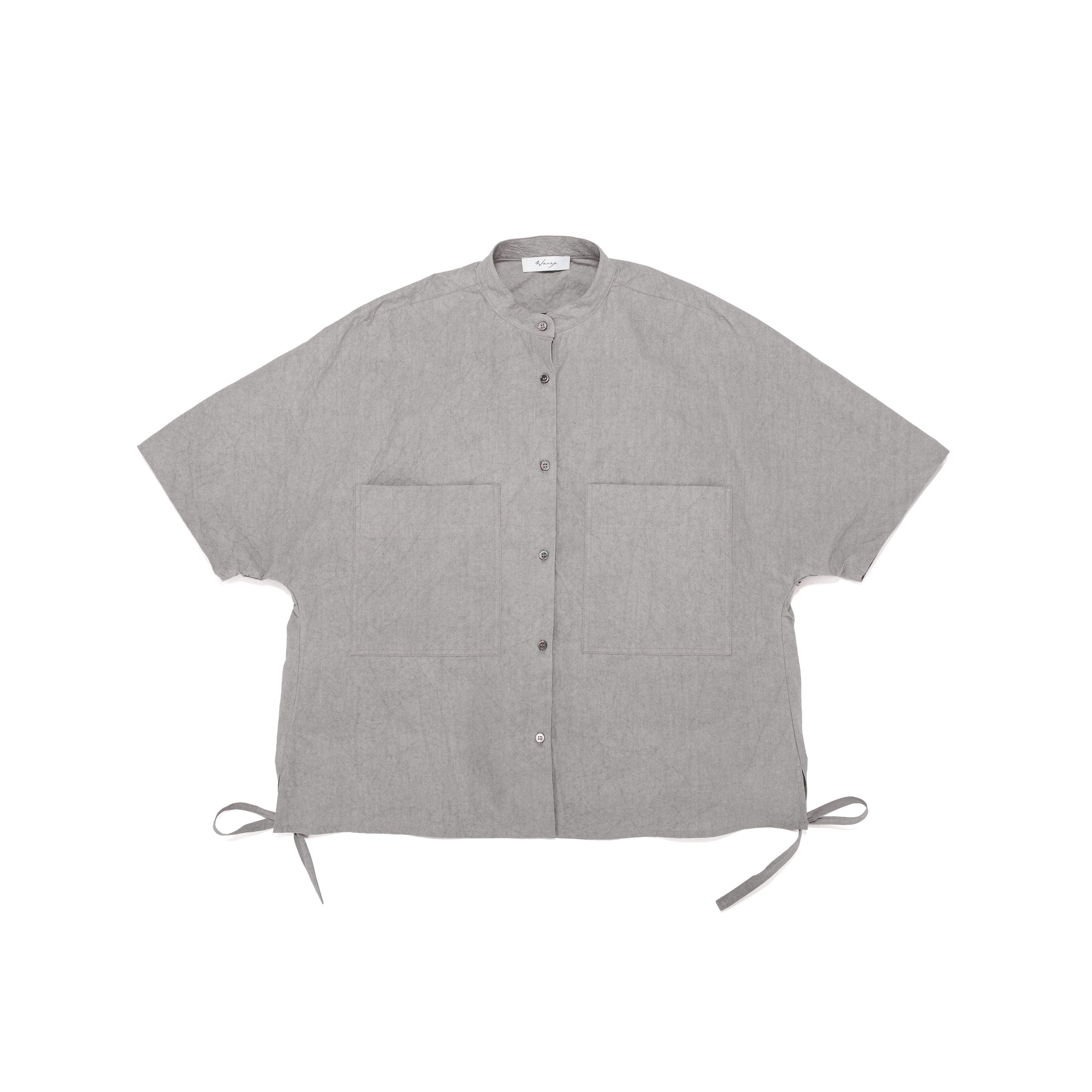 Kimono Bubble Shirt Sun-Dried Cotton Typewriter Ash - PREORDER