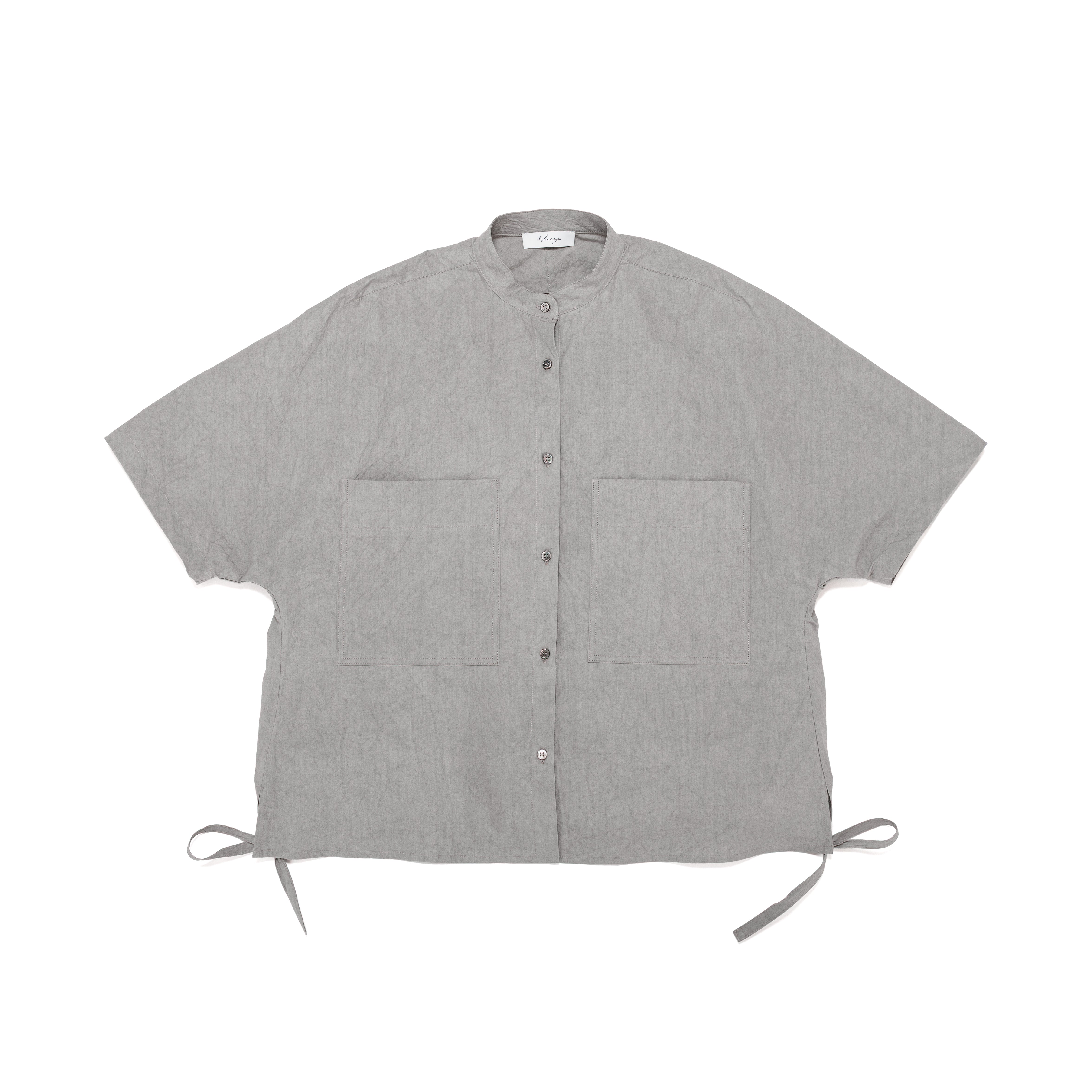 Kimono Bubble Shirt Sun-Dried Cotton Typewriter Ash - PREORDER