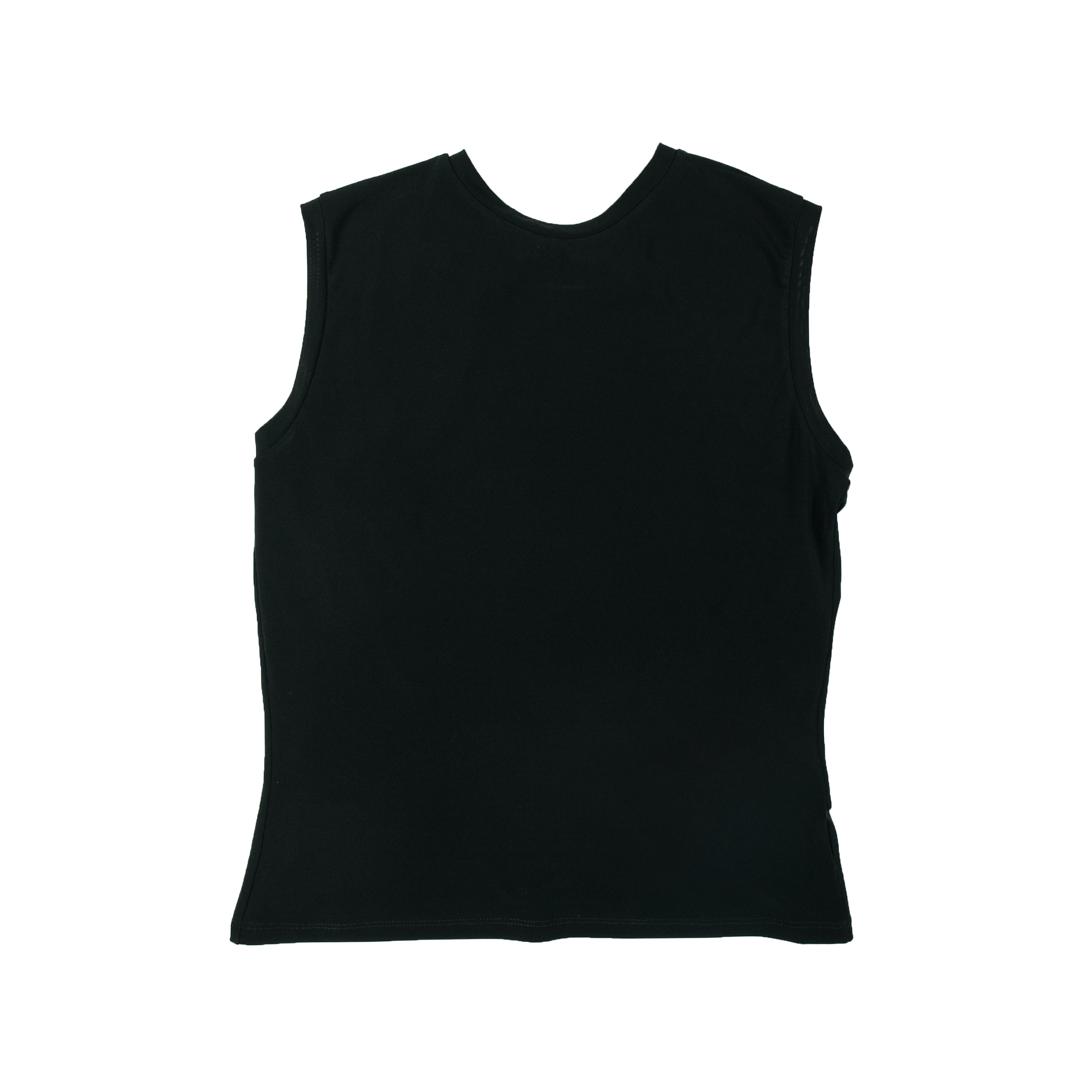 Cutout Jersey Tank Viscose Black - PREORDER