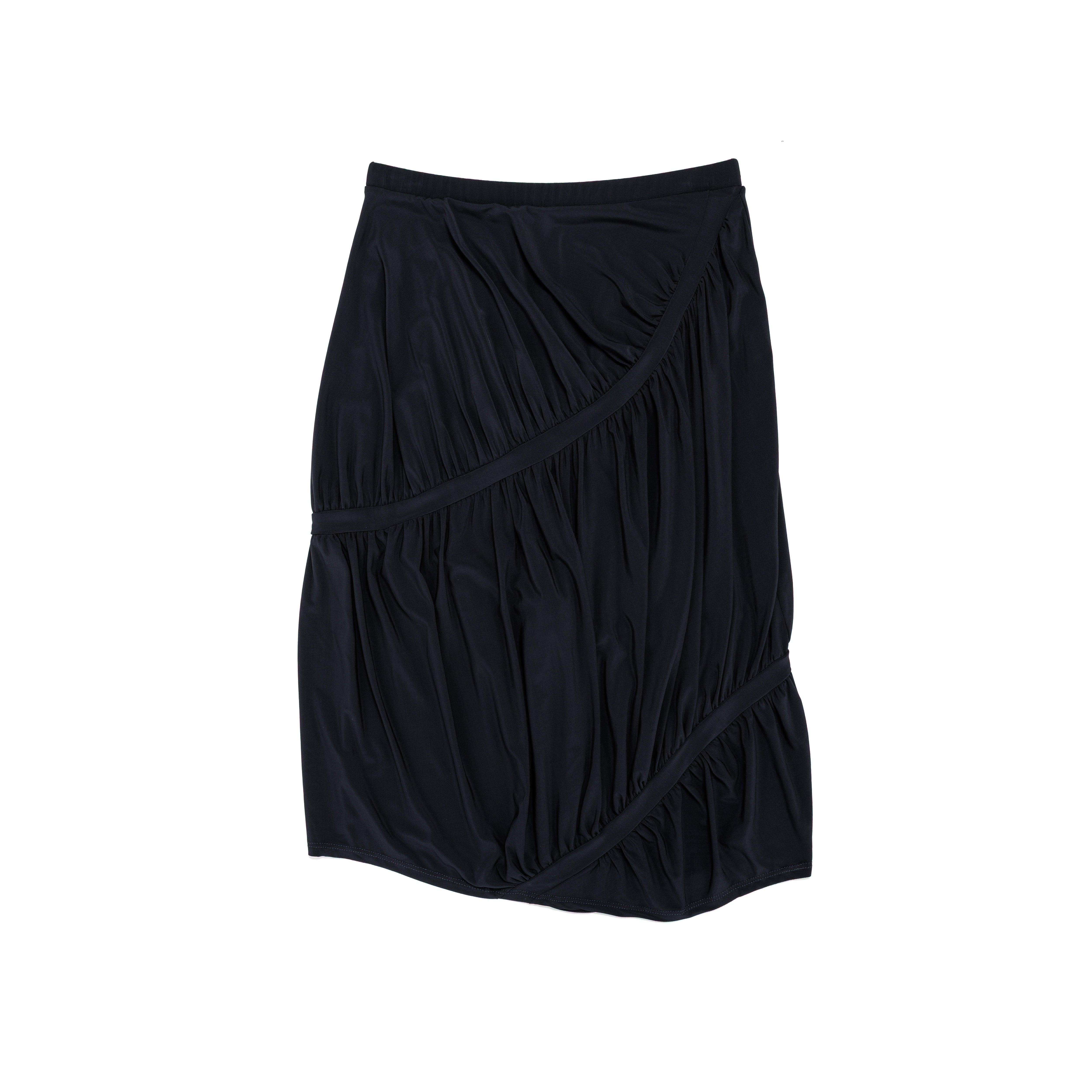 Spiral Jersey Skirt Viscose Jersey Midnight - PREORDER