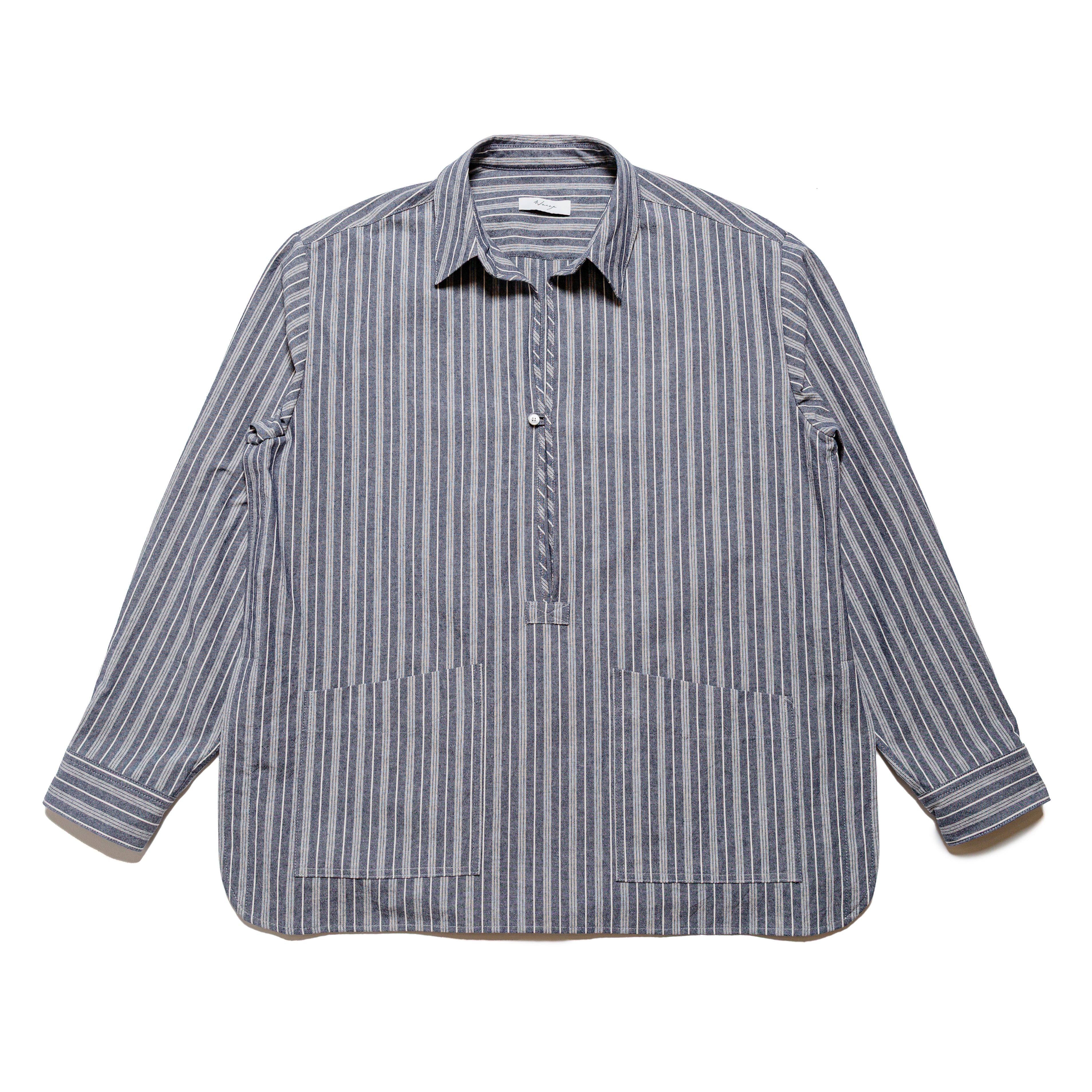Skipper Shirt Cotton Stripe Indigo - PREORDER