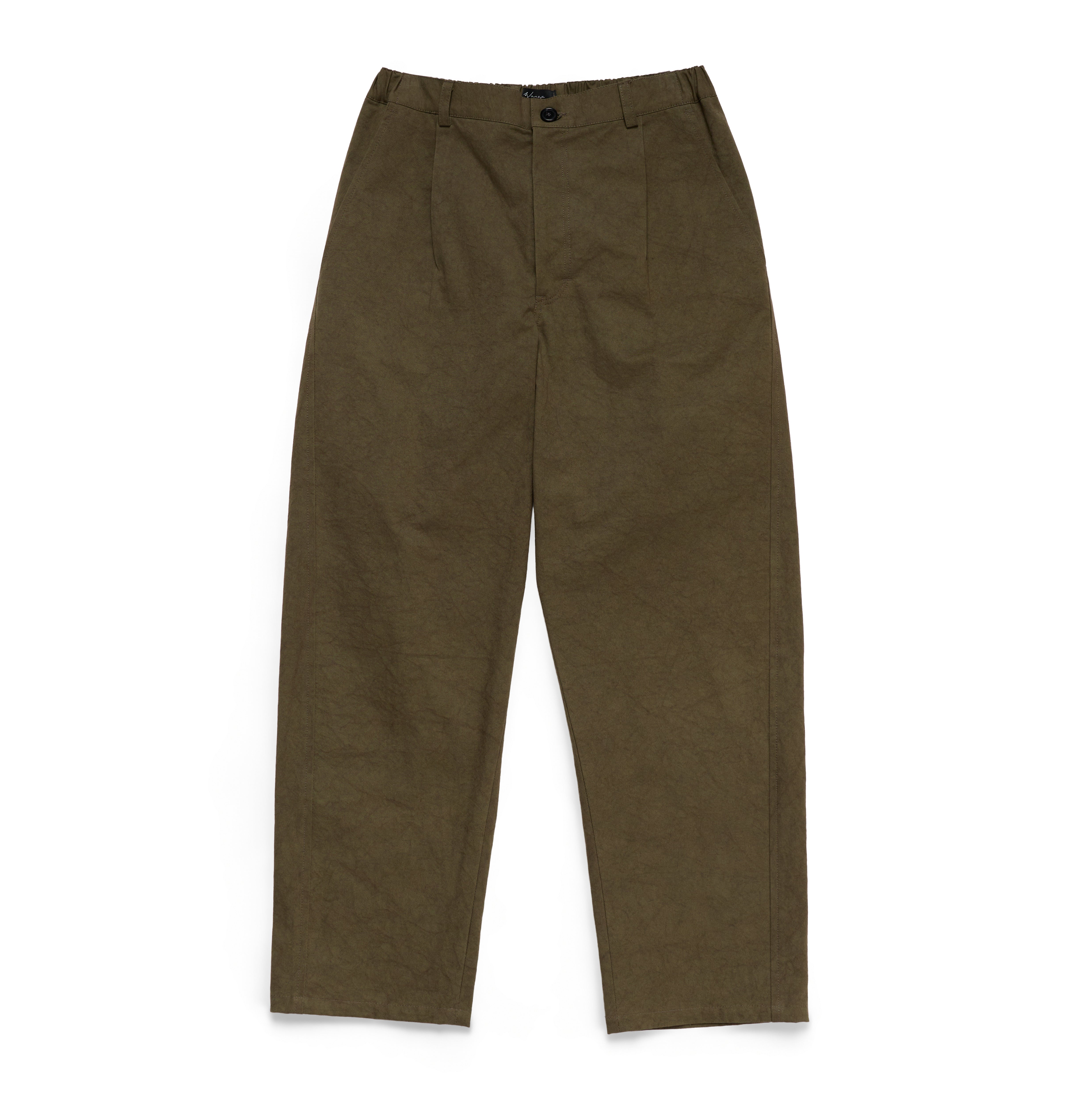Easy Trouser Dense Weave Cotton Khaki - PREORDER