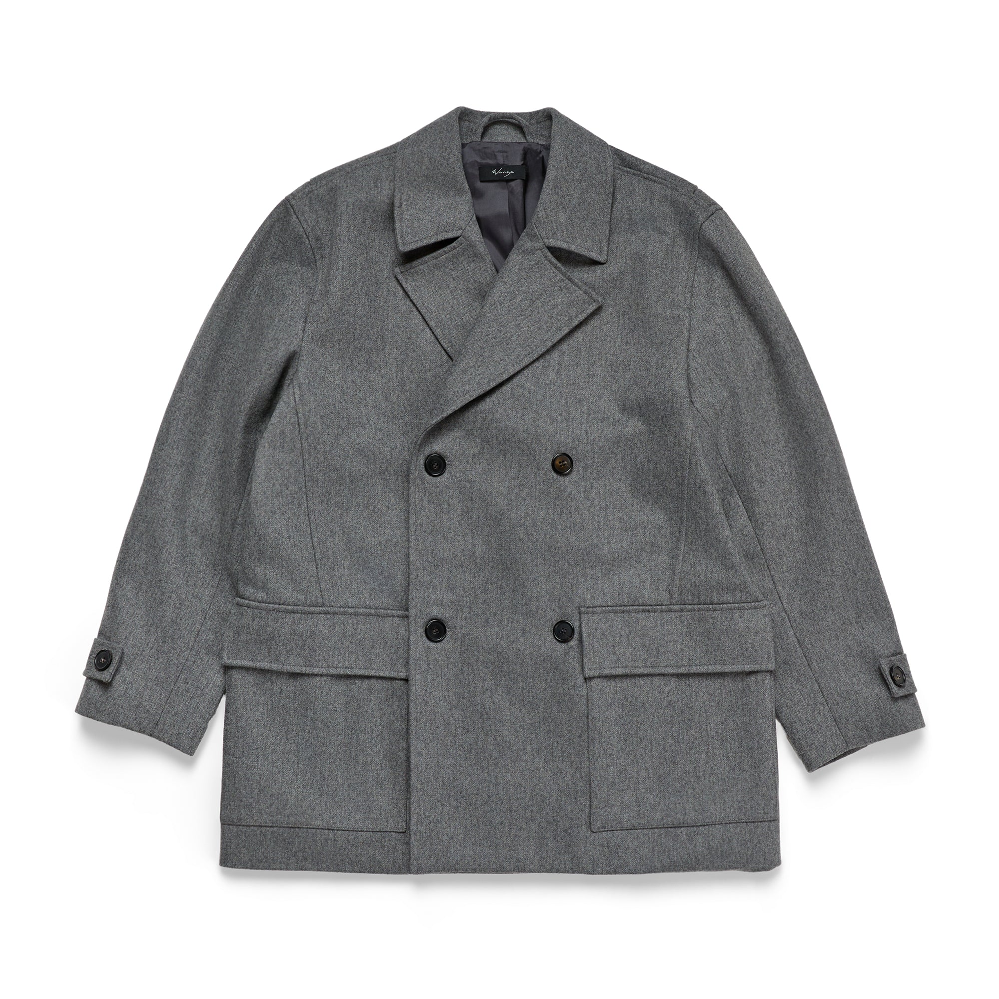 Peacoat Melton Wool Grey - PREORDER
