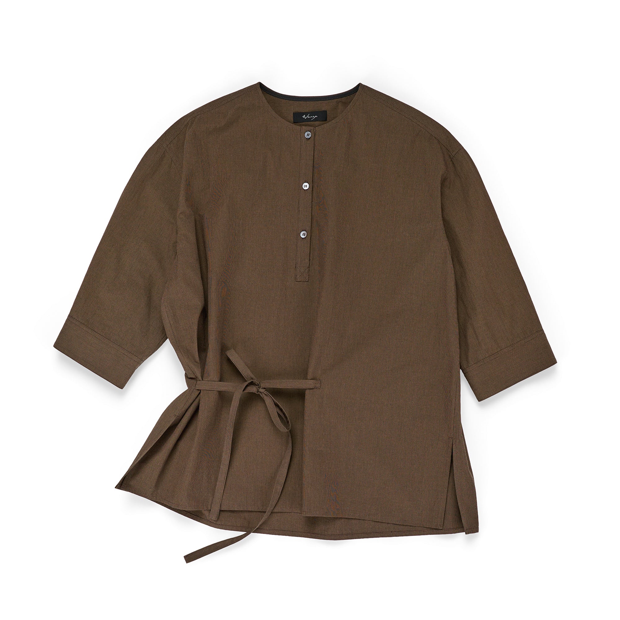 Tunic Shirt Cotton Poplin Micro Houndstooth - PREORDER