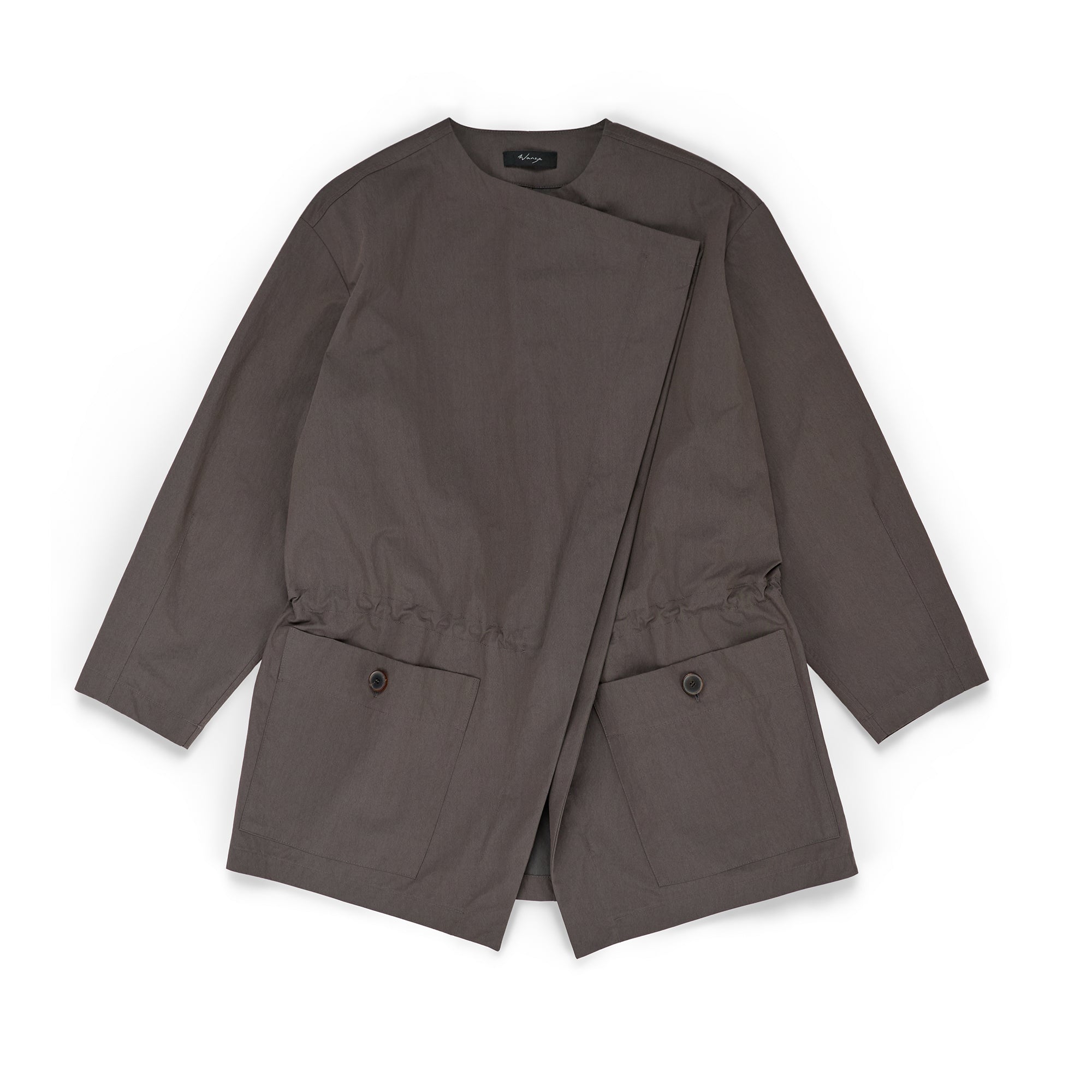Collarless Field Jacket Cotton Nylon Iron - PREORDER