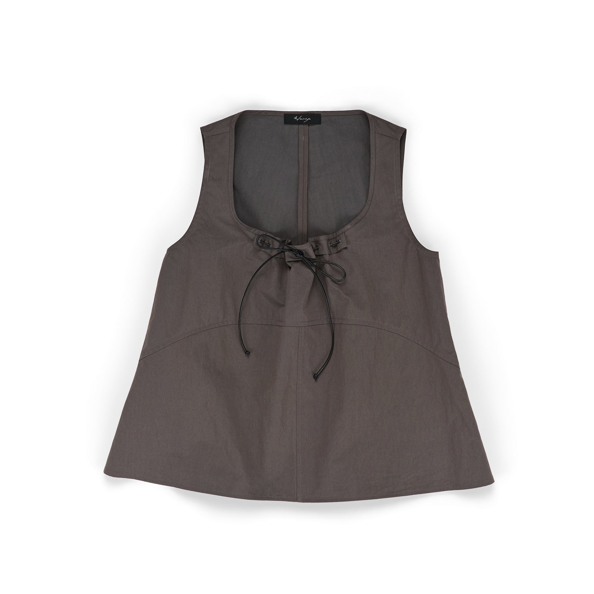 Gathered Tank Cotton Nylon Iron - PREORDER