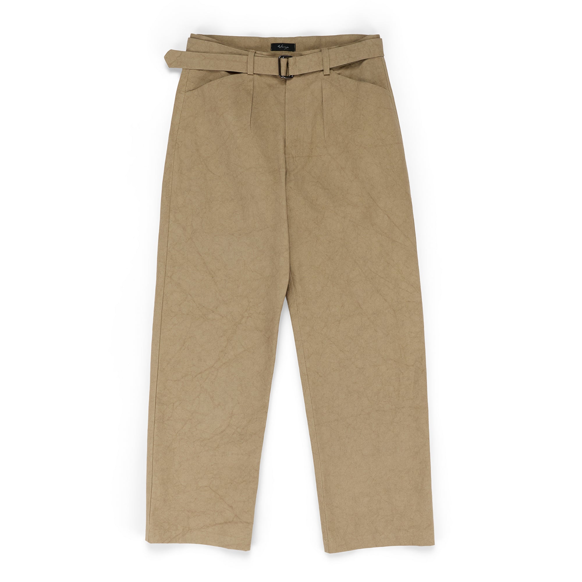 Belted Pant Dense Weave Cotton Flax - PREORDER