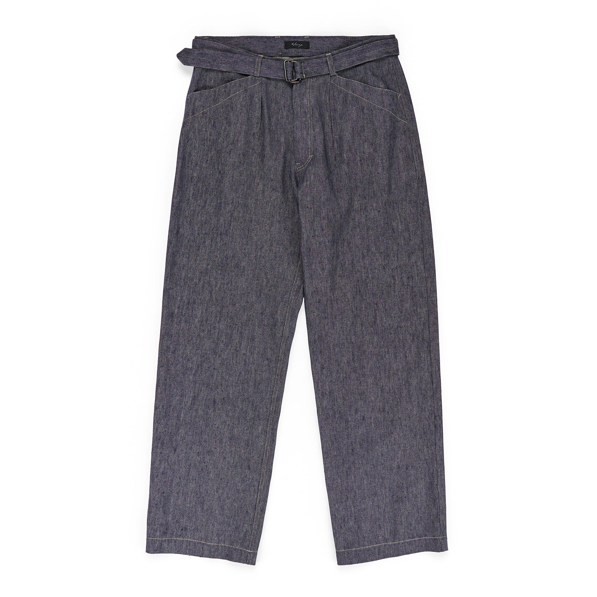 Belted Pant Linen Cotton Denim - PREORDER