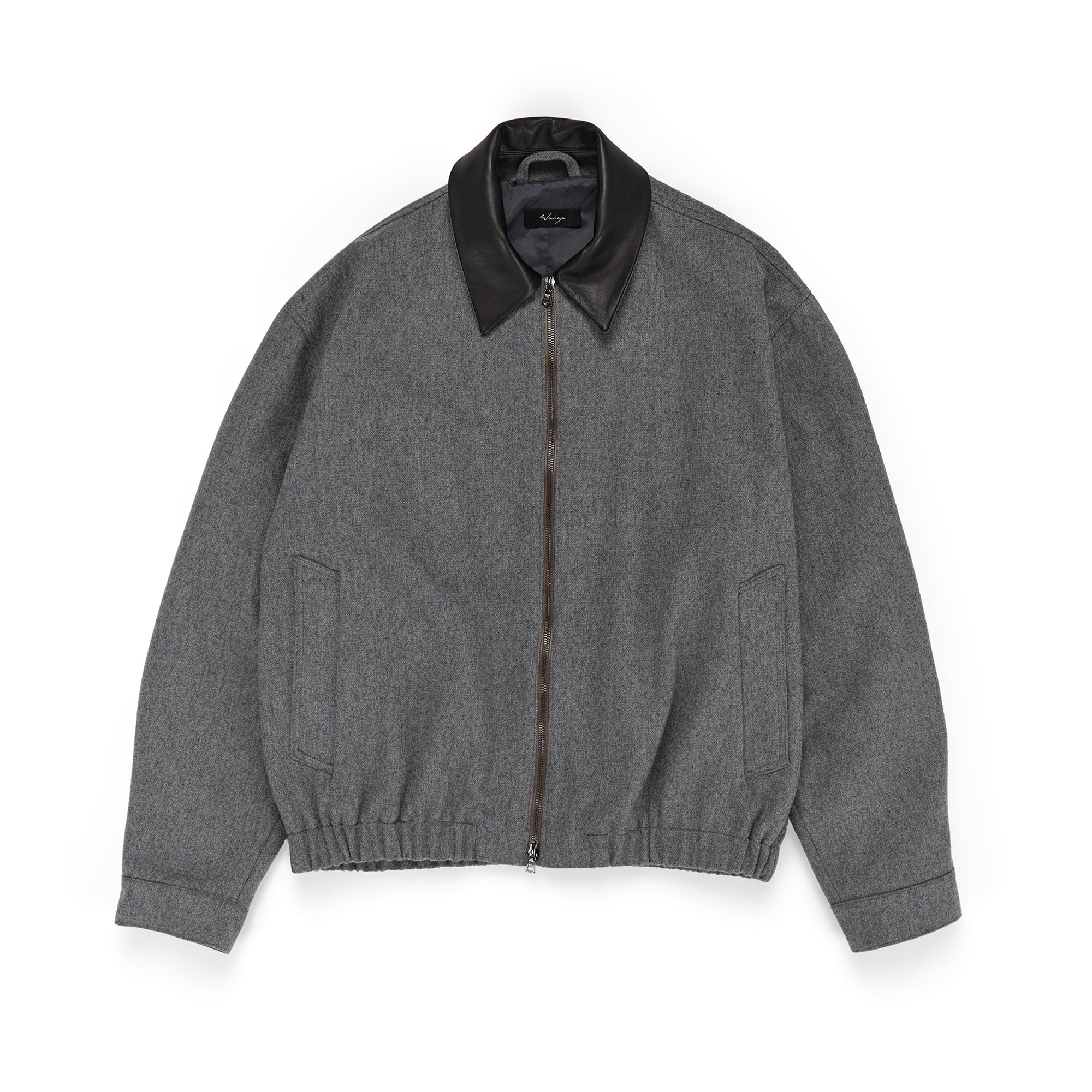 Harrington Jacket Melton Wool Grey - PREORDER