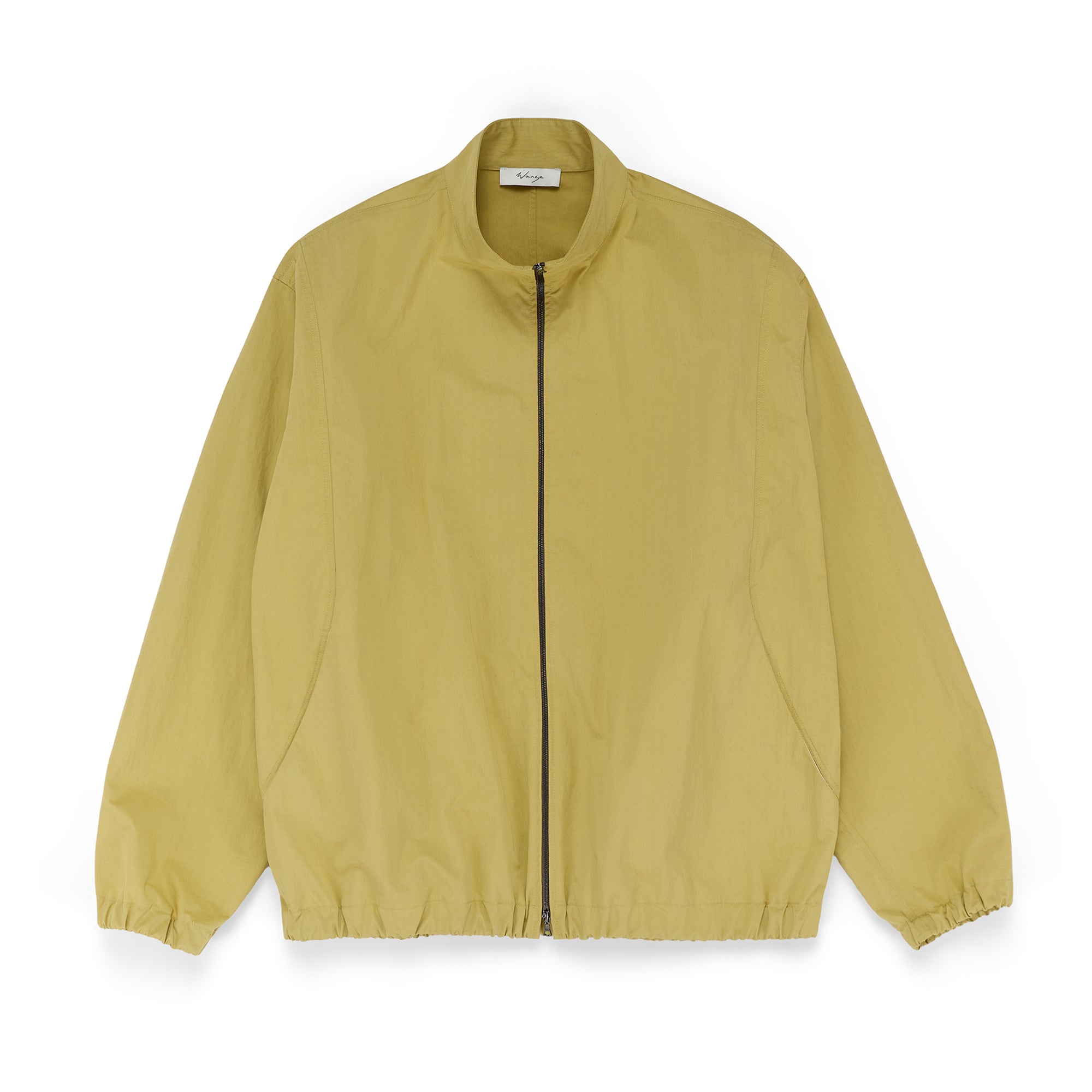 Track Jacket Brushed Cotton Nylon Chartreuse - PREORDER
