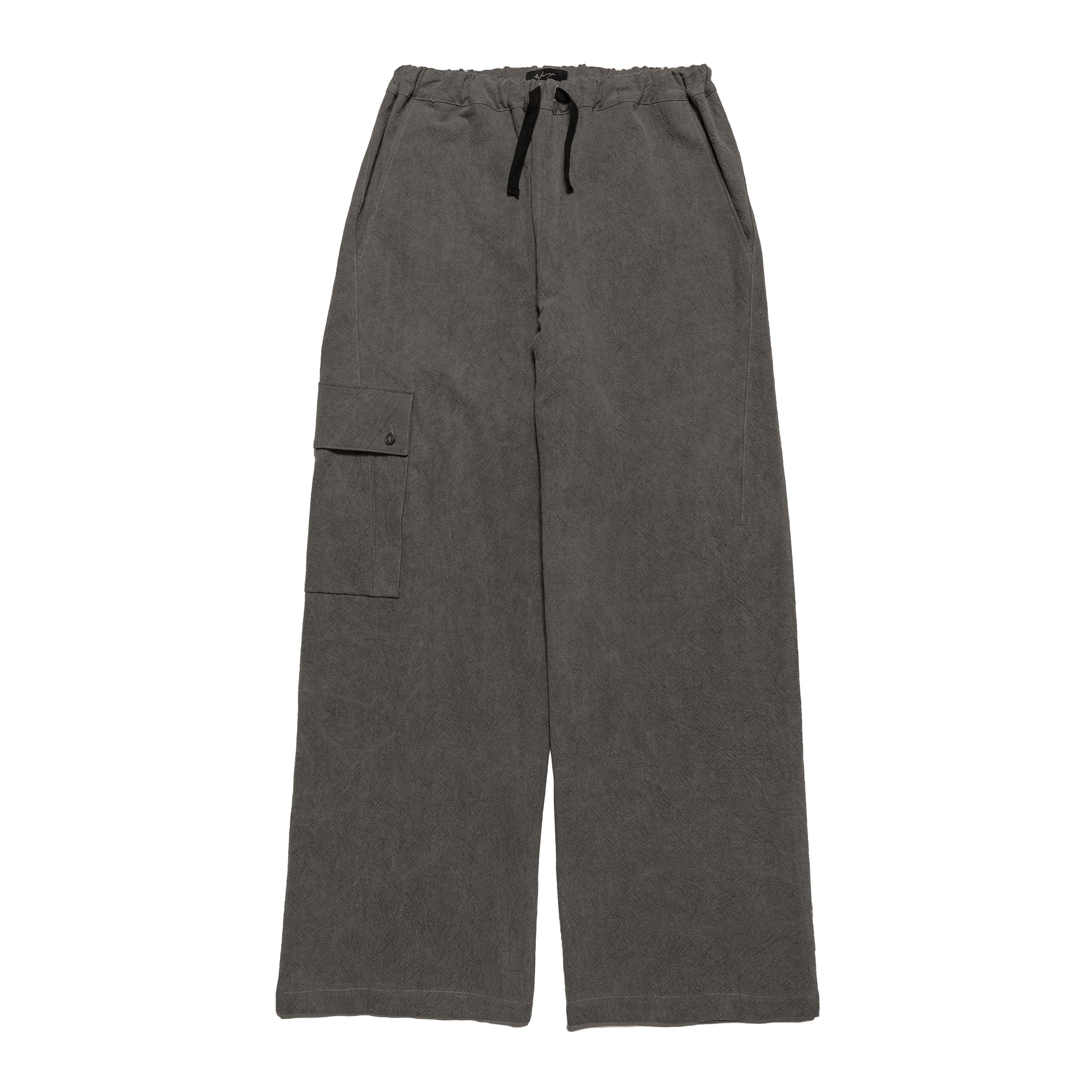 Easy Pant Washed Cotton Linen Ramie Dark Charcoal - PREORDER