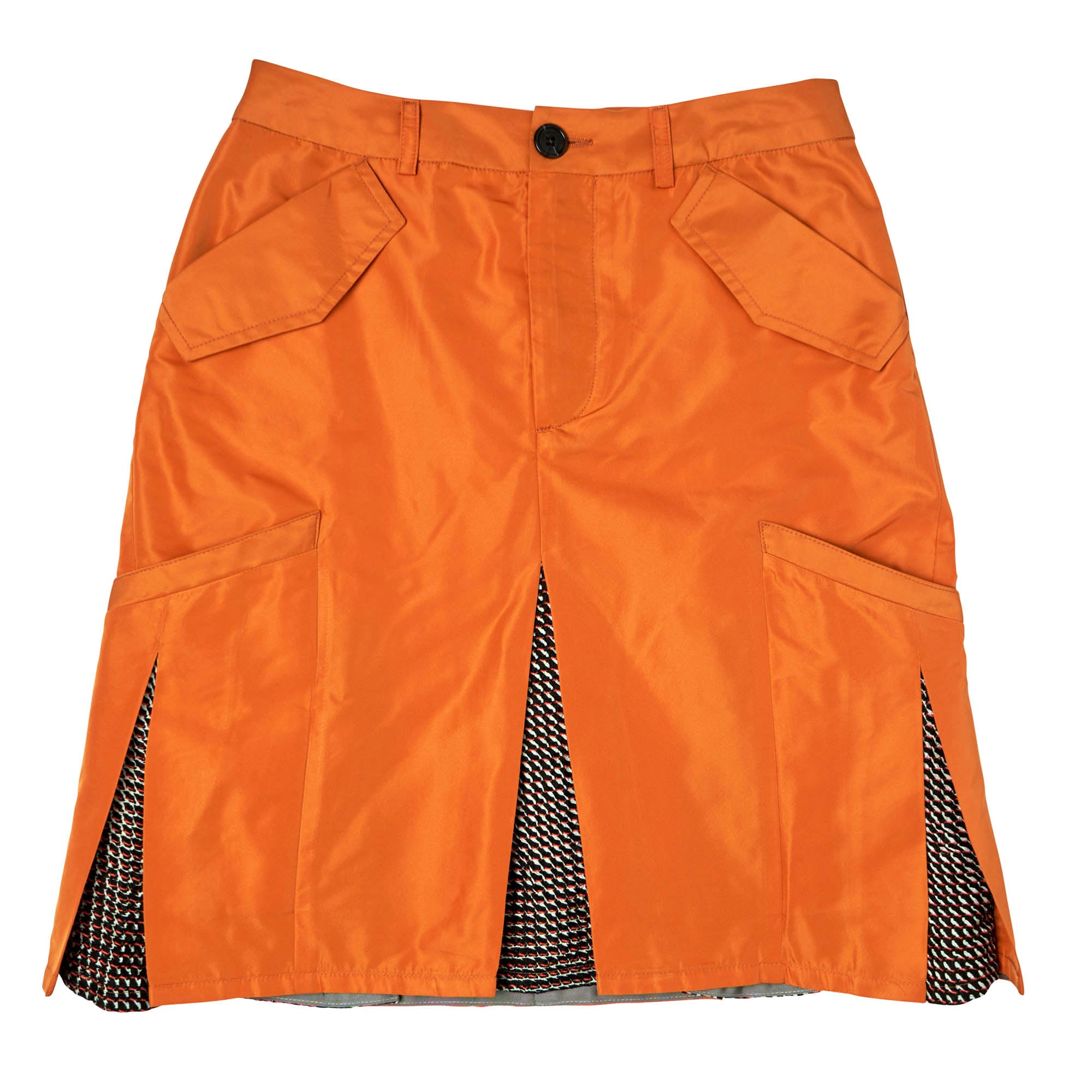 Box Pleat Skirt Radzimir Orange - PREORDER
