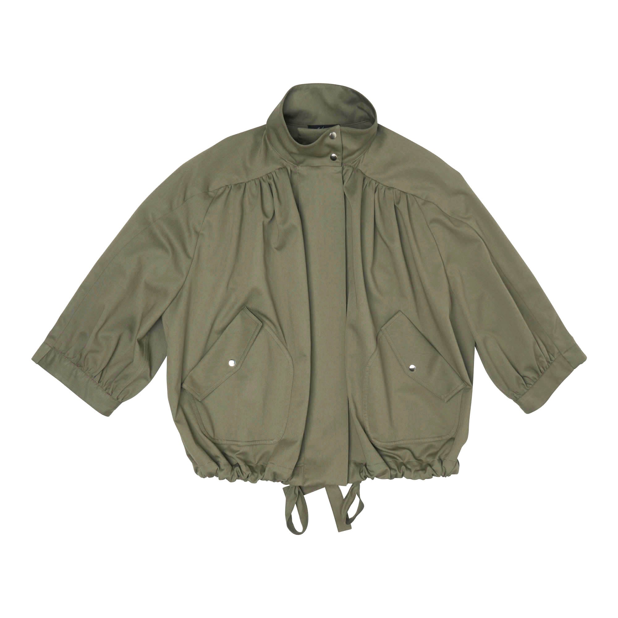 3/4 Sleeve Bubble Jacket Cotton Twill Sandstone - PREORDER