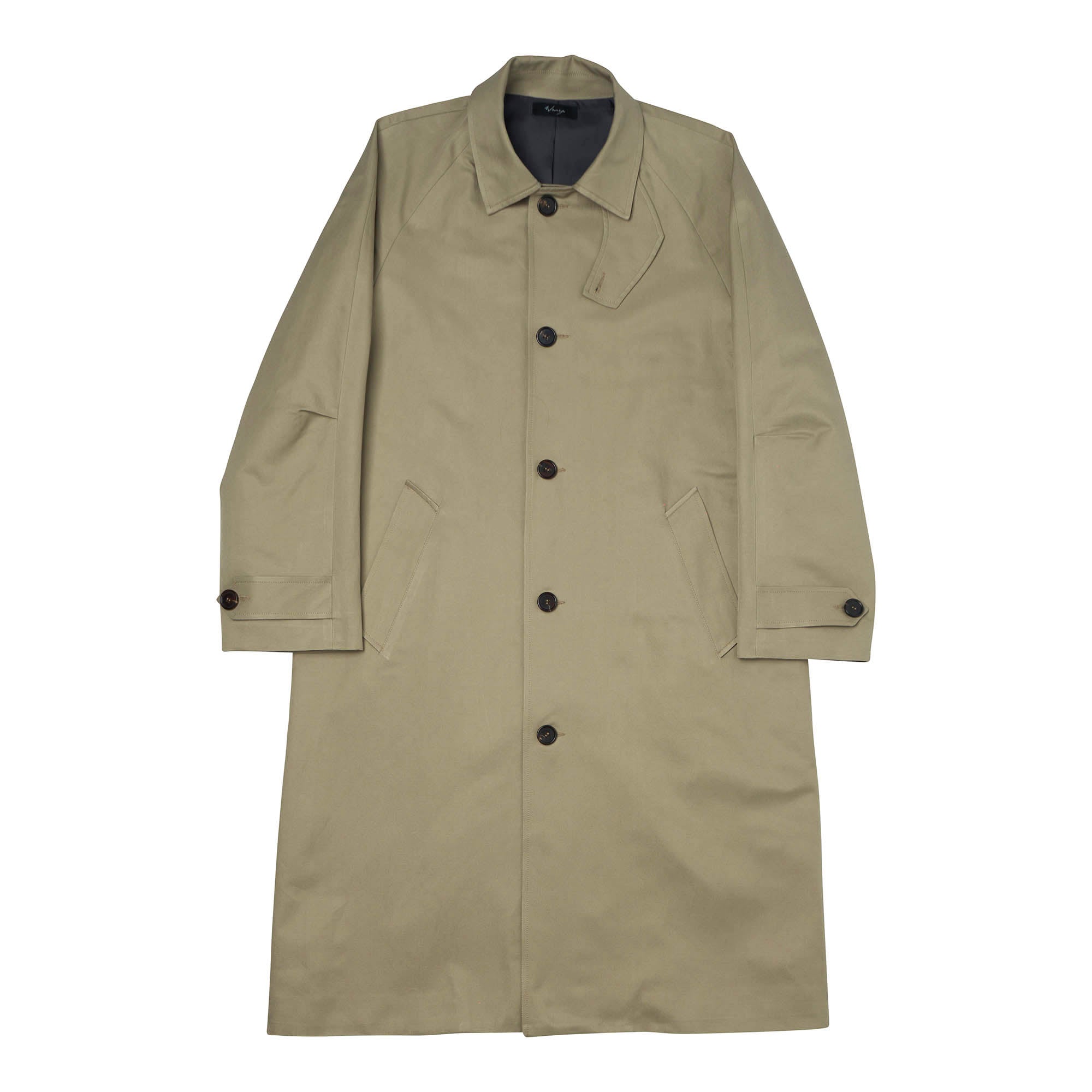 Raglan Overcoat Cotton Twill Beige - PREORDER