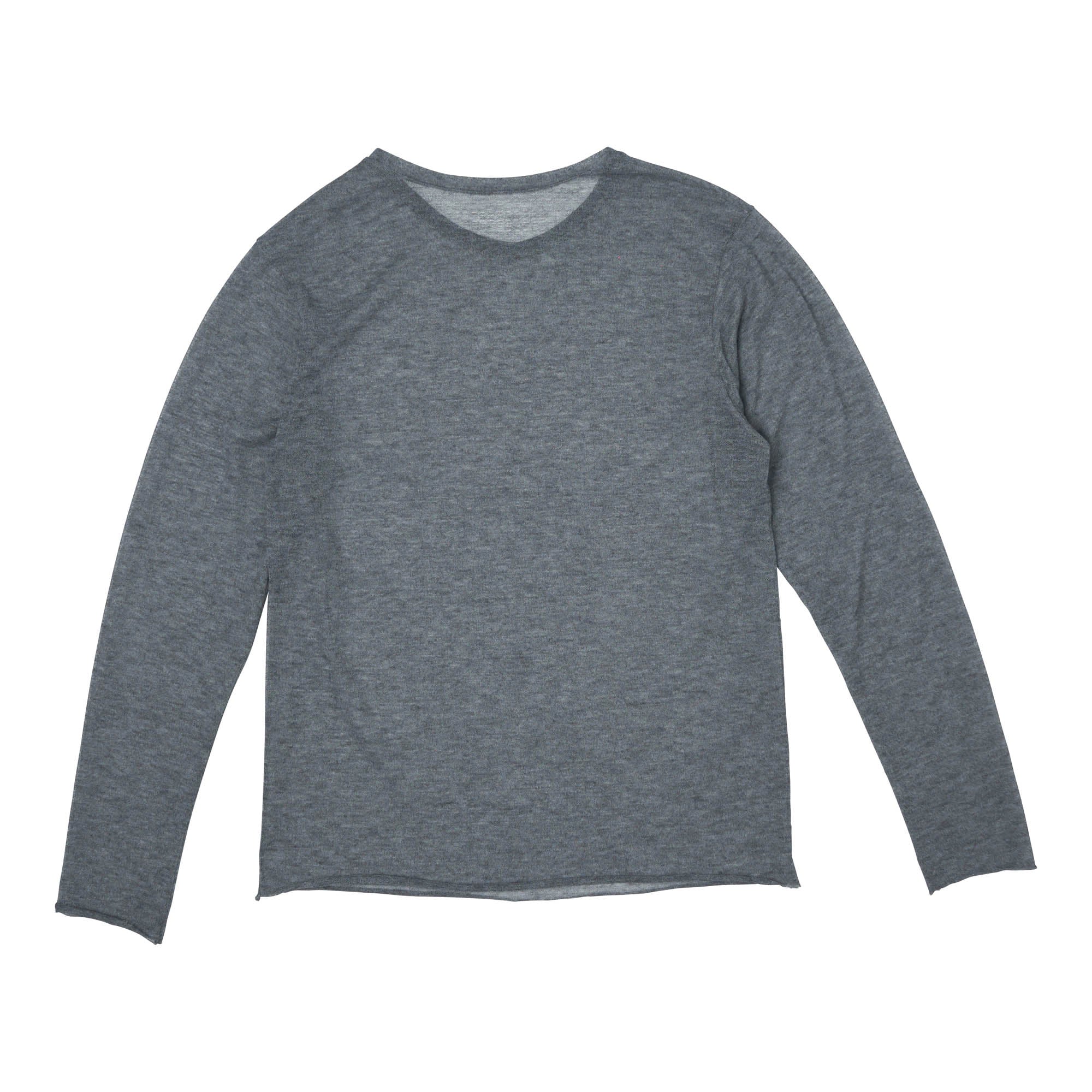 Crew Neck Long Sleeve Viscose Grey - PREORDER