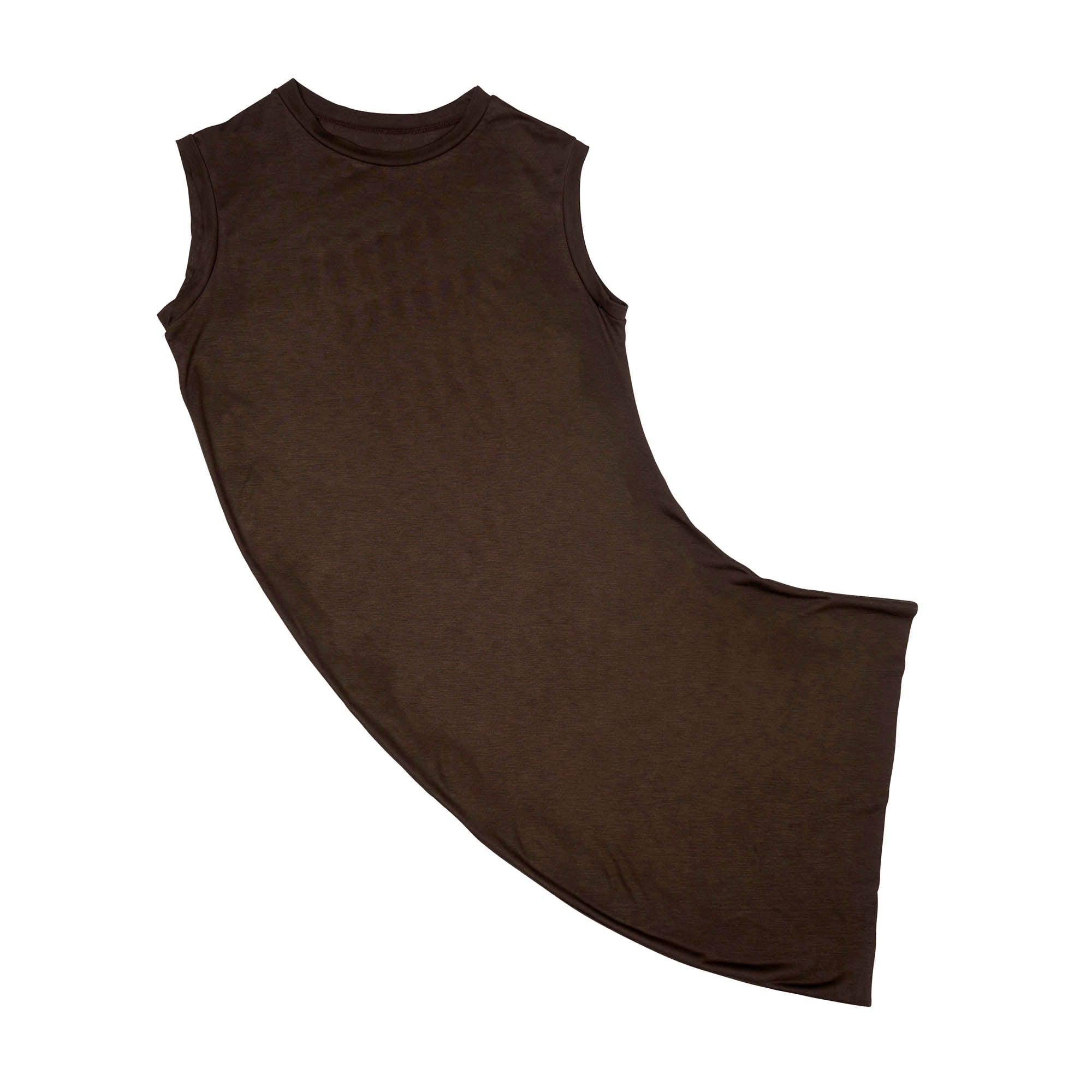 Spiral Jersey Tank Viscose Brown - PREORDER