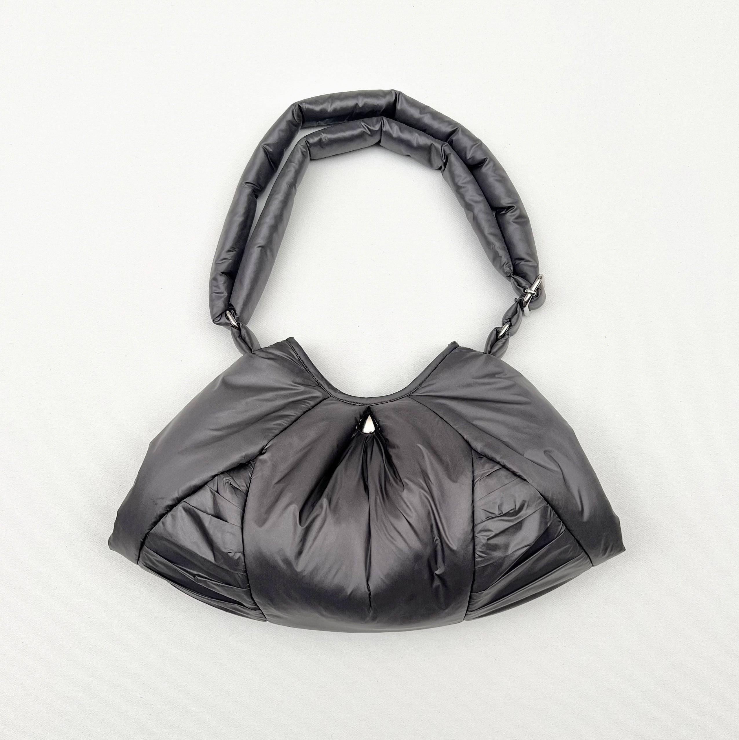 Dumpling Bag Shiny Grey
